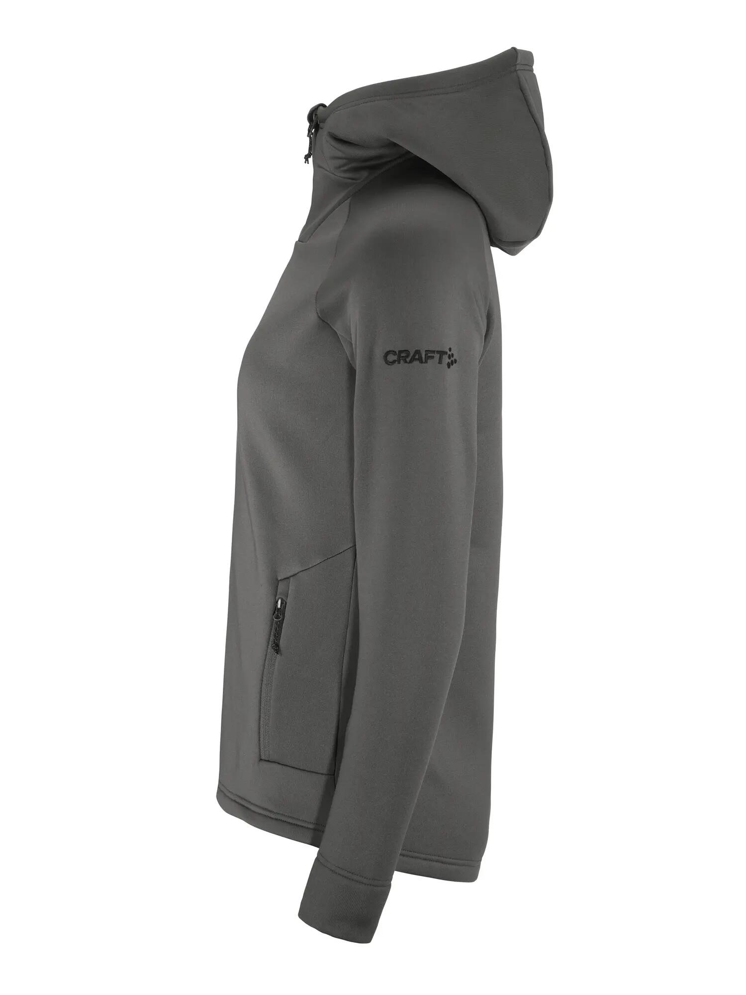 craft ADV Explore Power Fleece Hood Jacket W – Stretch-Fleecejacke – Granite 4/7