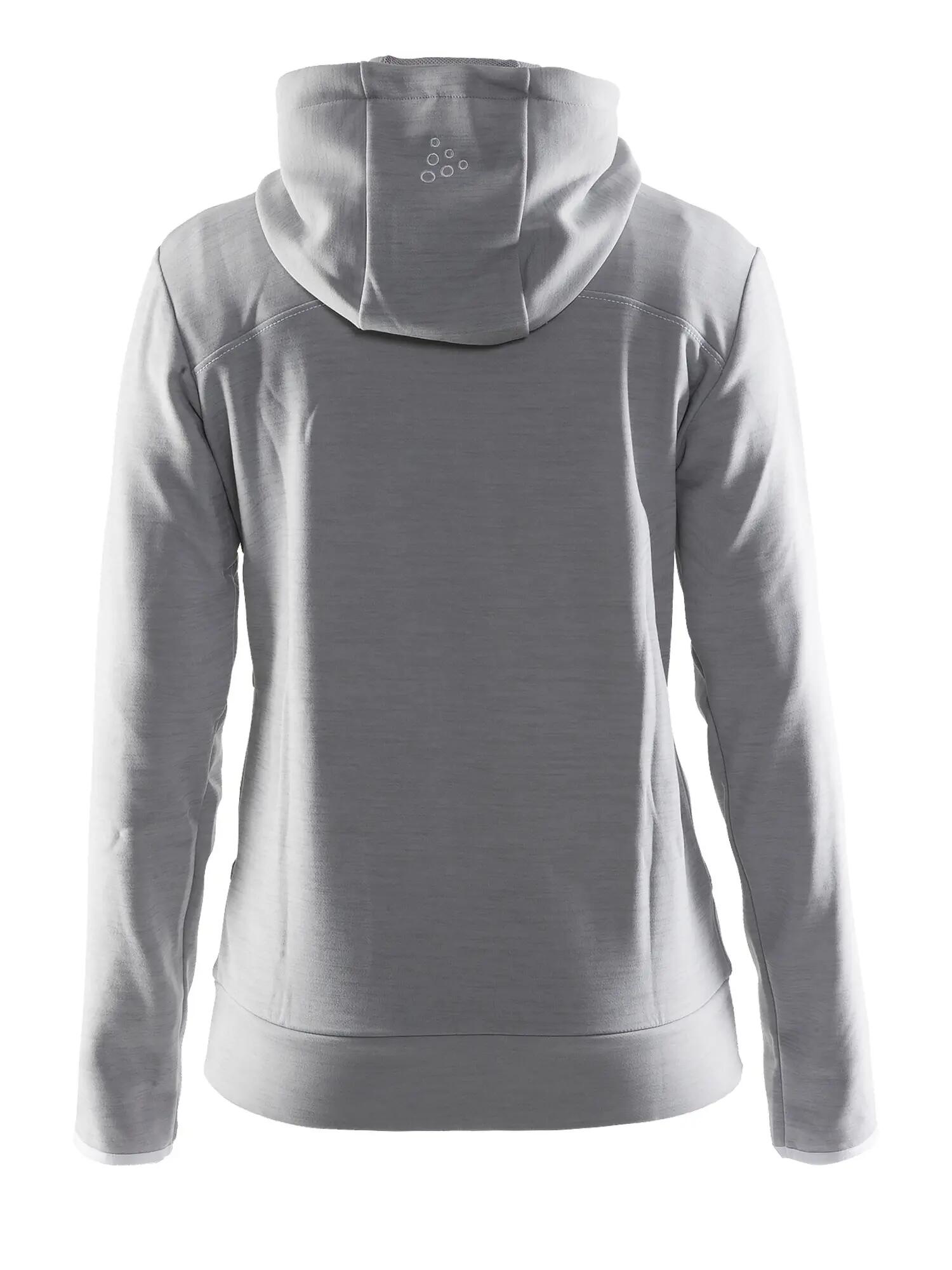 craft Veste à capuche zippée Leisure pour femme — Polyester doux – Grey 2/4