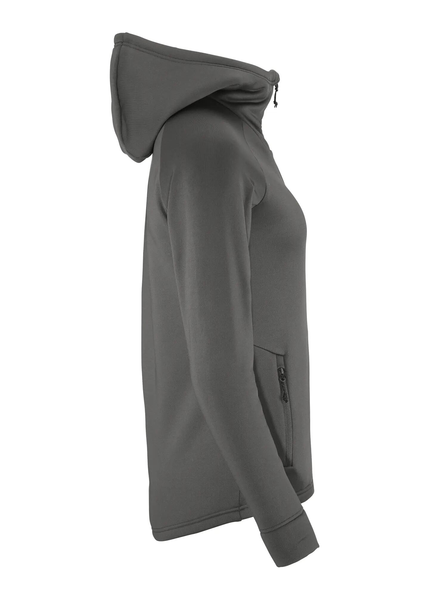 craft ADV Explore Power Fleece Hood Jacket W – Stretch-Fleecejacke – Granite 3/7