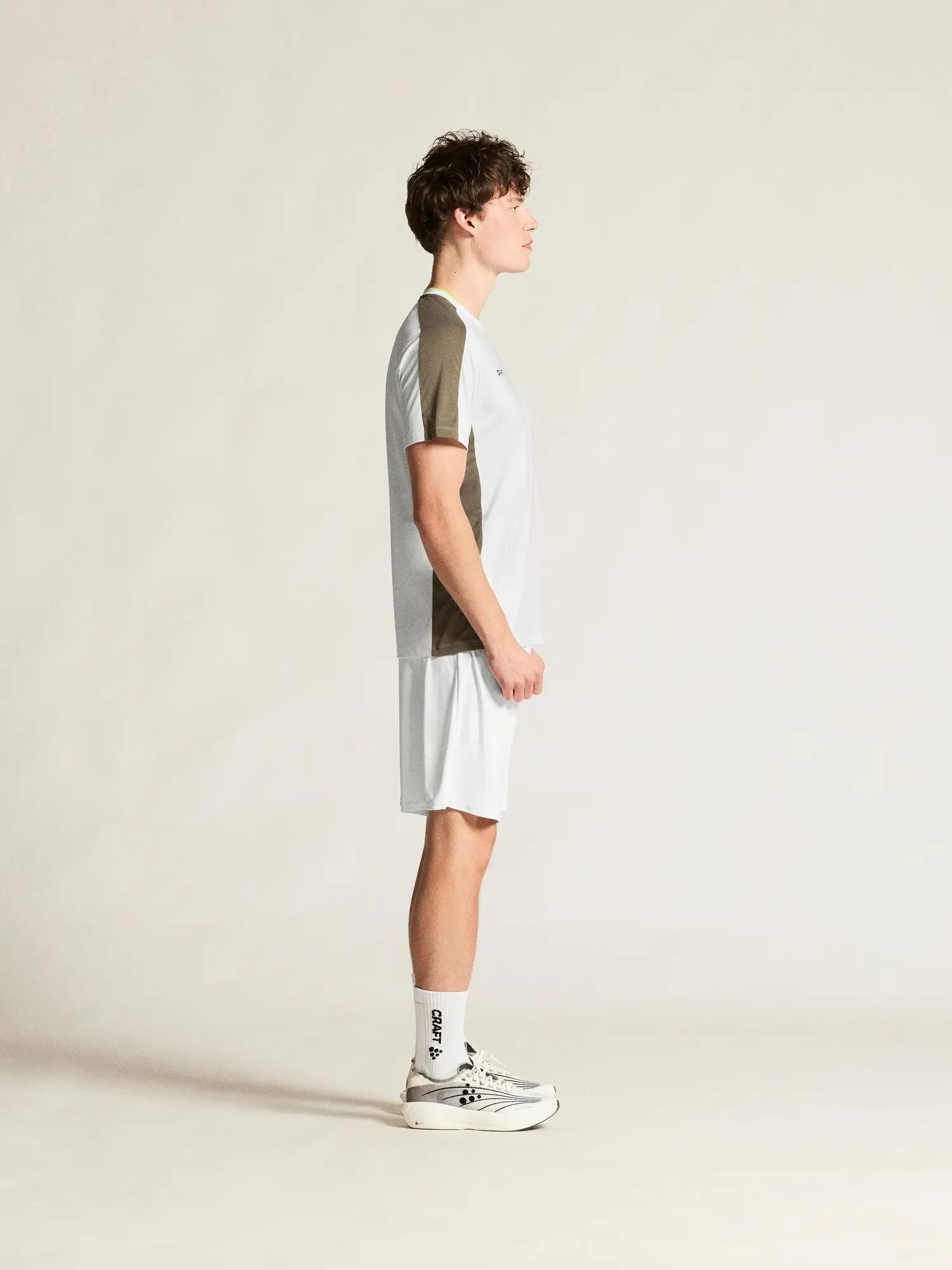 craft Evolve 2.0 Contrast Jersey M — Maillot contraste – White/Contrast beige 5/7