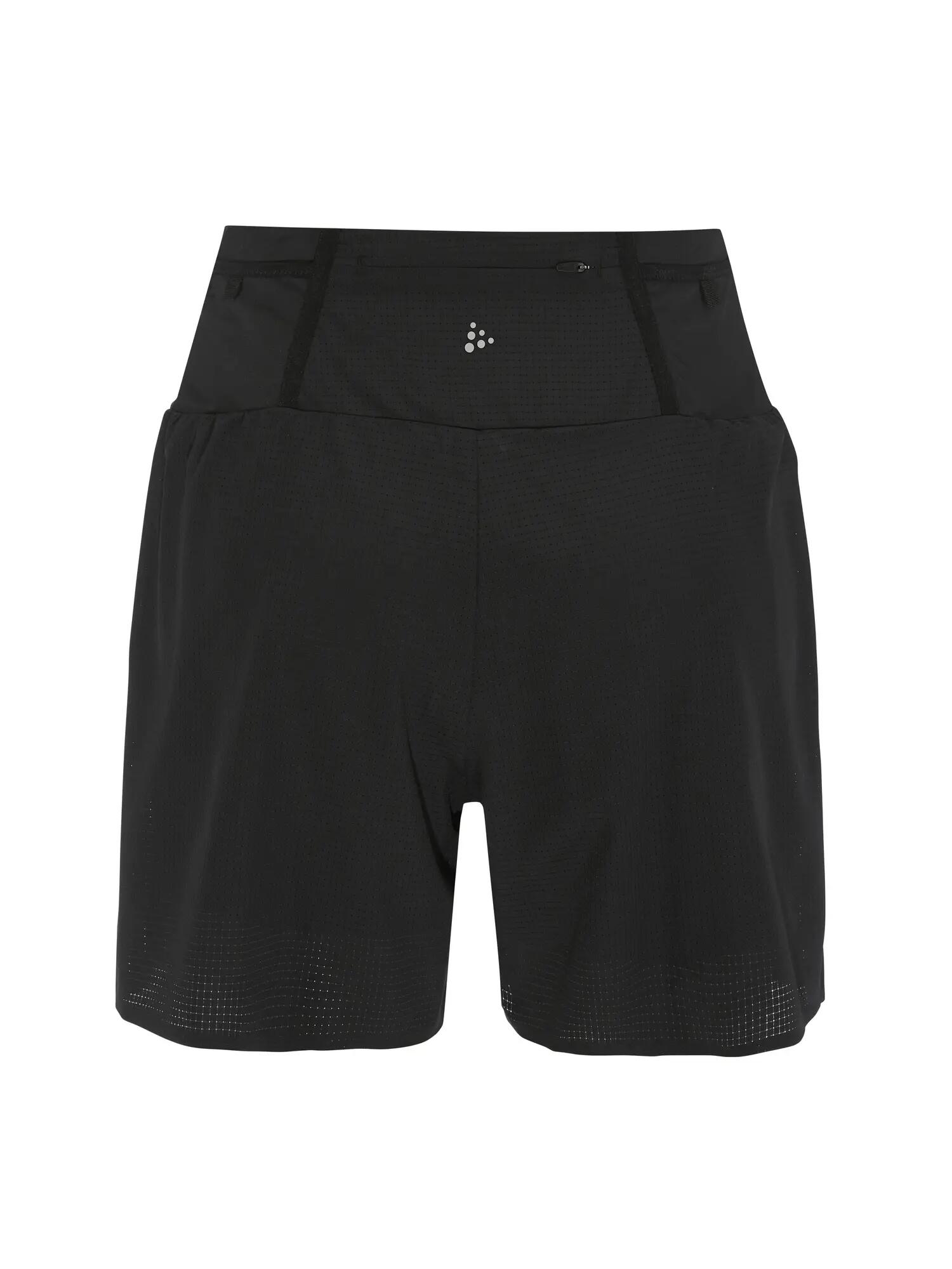 craft PRO Trail Shorts W — Leichte 2‑in‑1 Trail‑Shorts in Ripstop – Black/Black 3/7