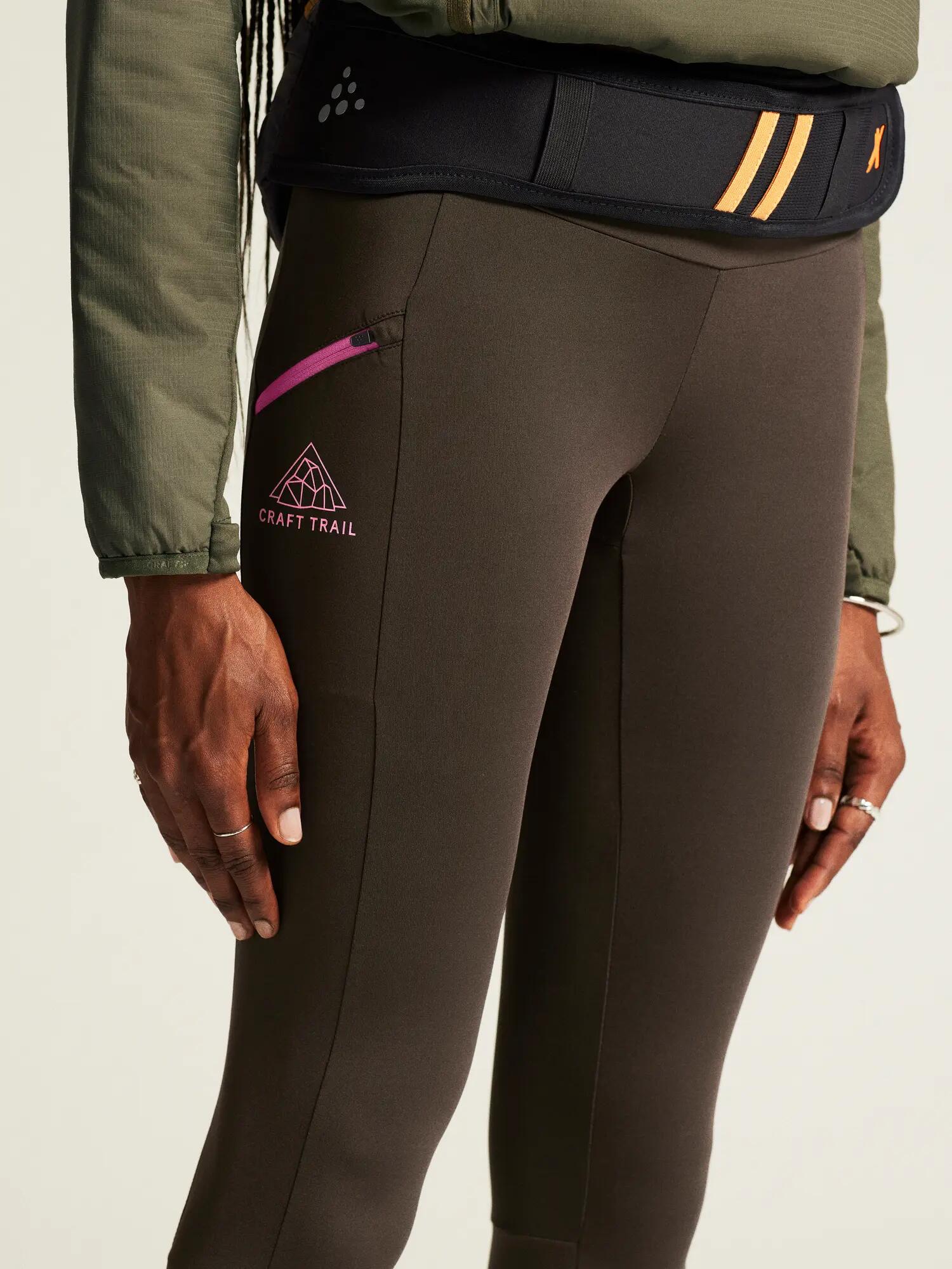 craft PRO Trail Tights 2 W – Leistungsstarke Trail-Tights – Bark/Rouge 2/7