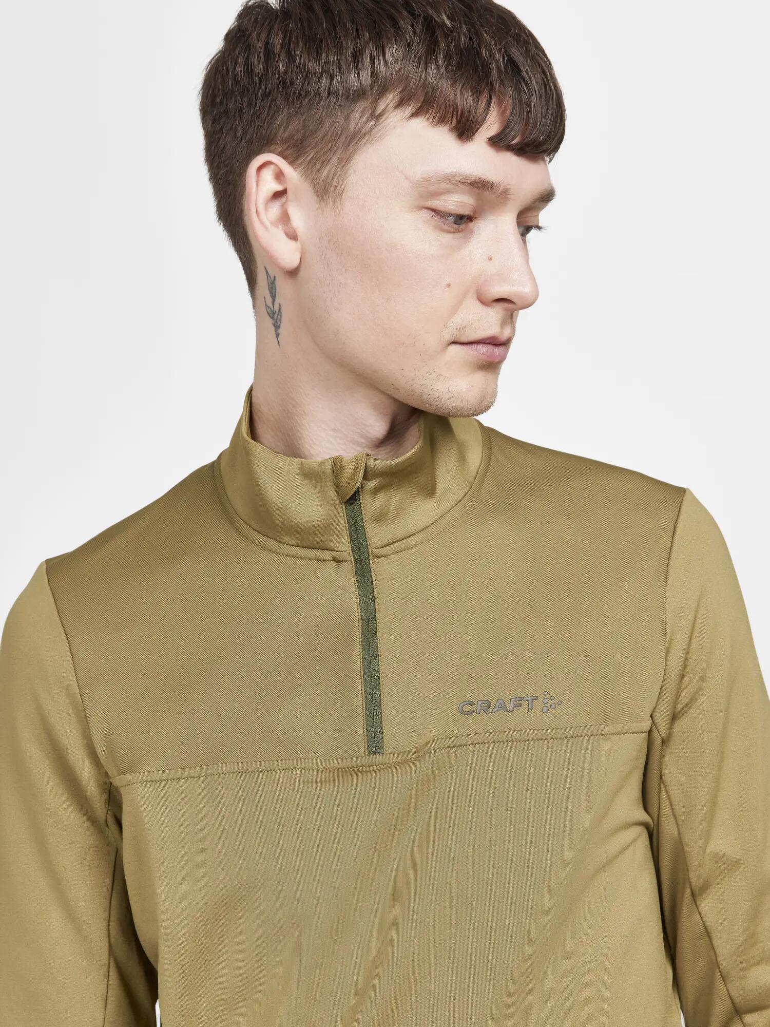 craft Gain Midlayer M mi-zip en tissu doux – Algae 4/5