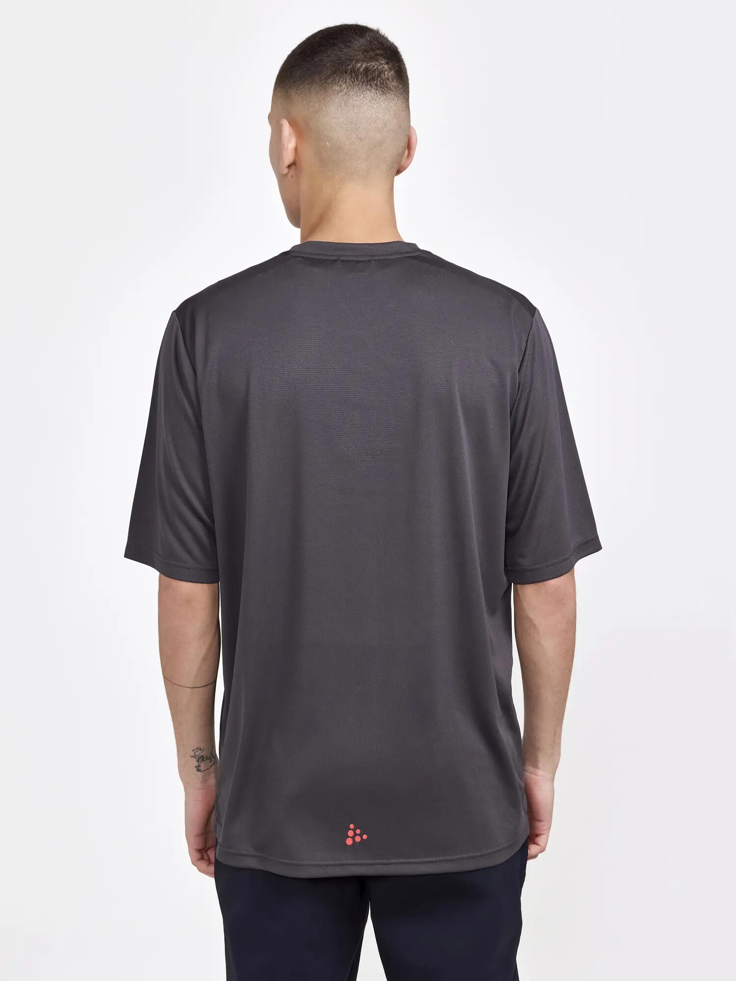 craft CORE Offroad XT SS Jersey M – rekbaar, licht fietsshirt – Slate-Reddish 3/5