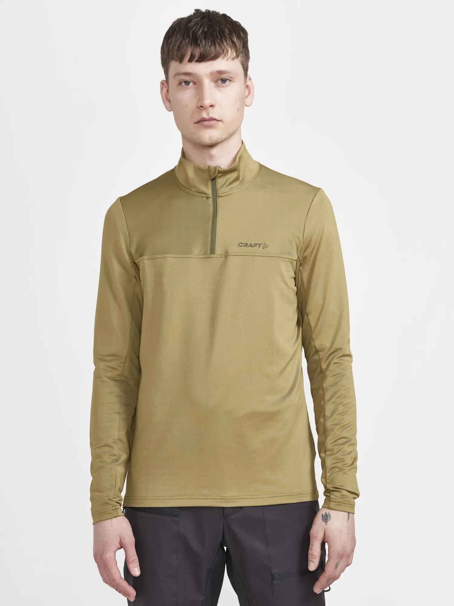 craft Gain Midlayer M mi-zip en tissu doux – Algae 2/5