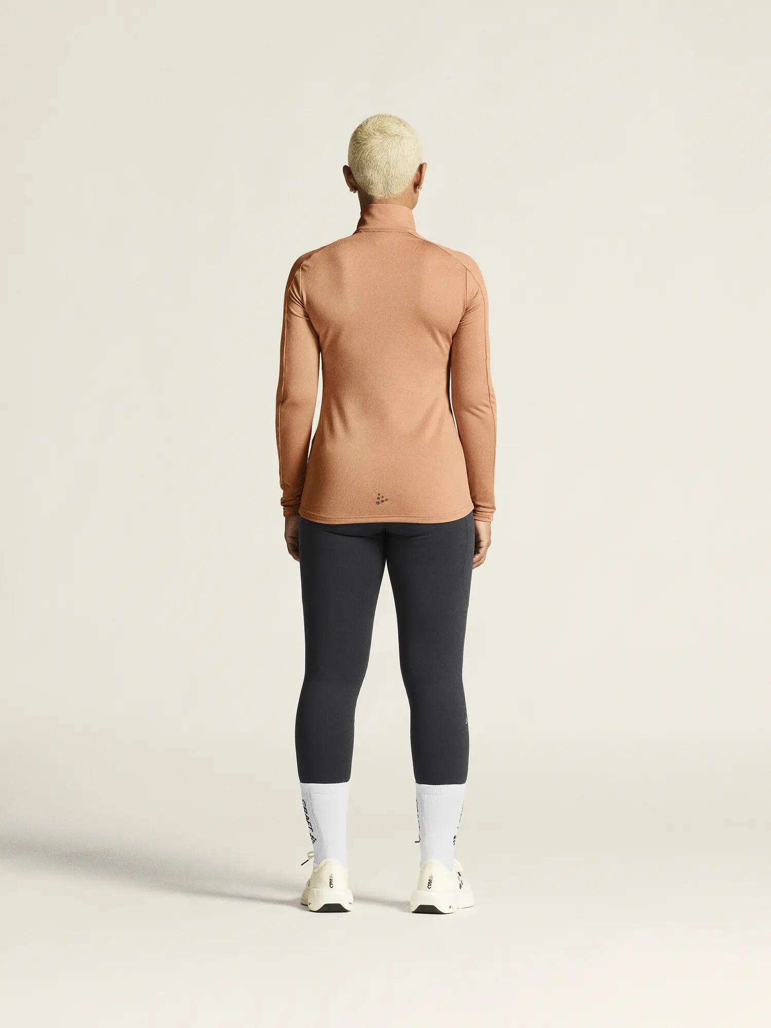craft Gain Midlayer W Halb-Zip in weichem Stoff – Syrup 7/7