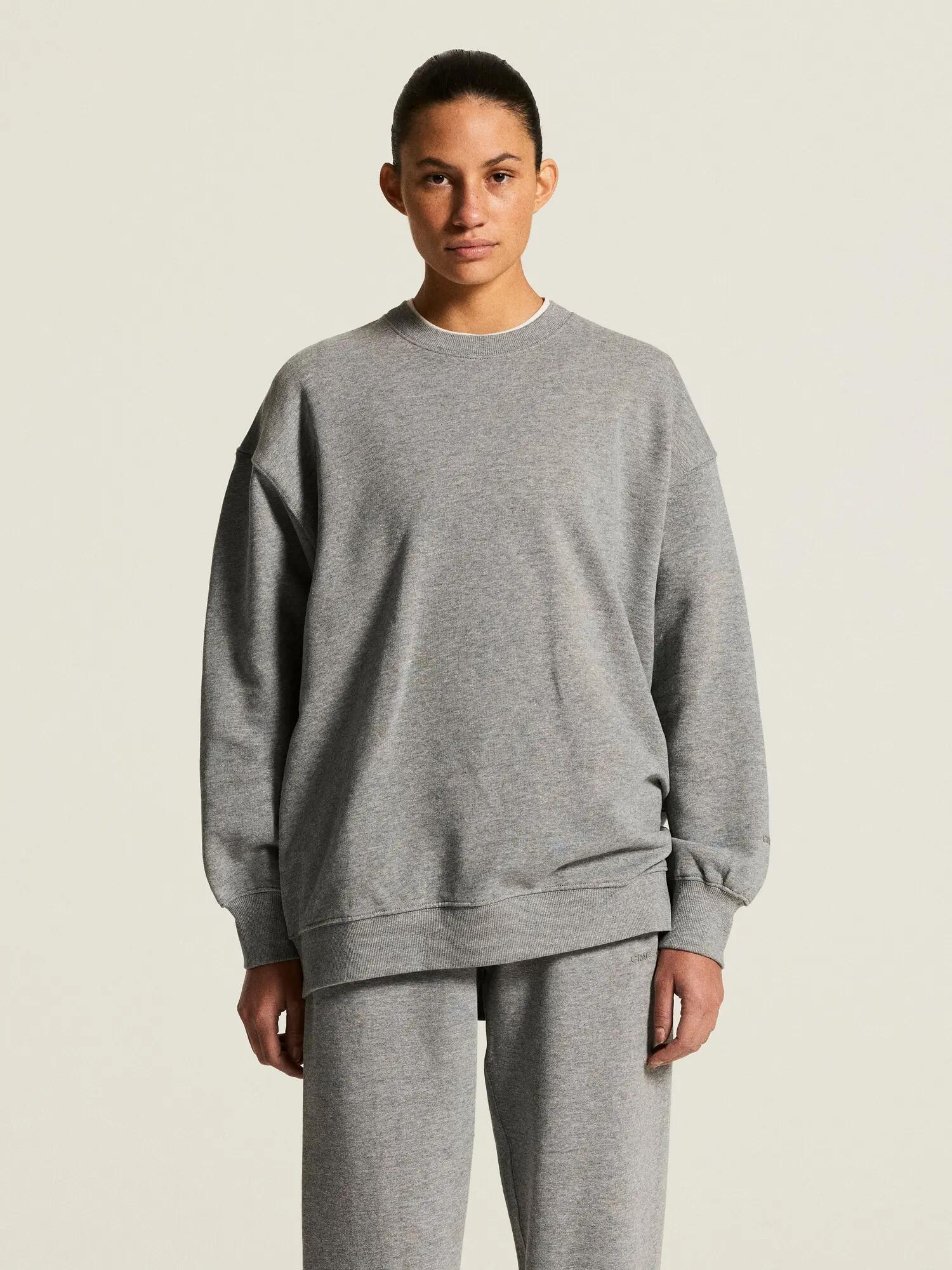 craft Frequent RN Sweatshirt W in cotone biologico – vestibilità relaxed – Grey 6/7
