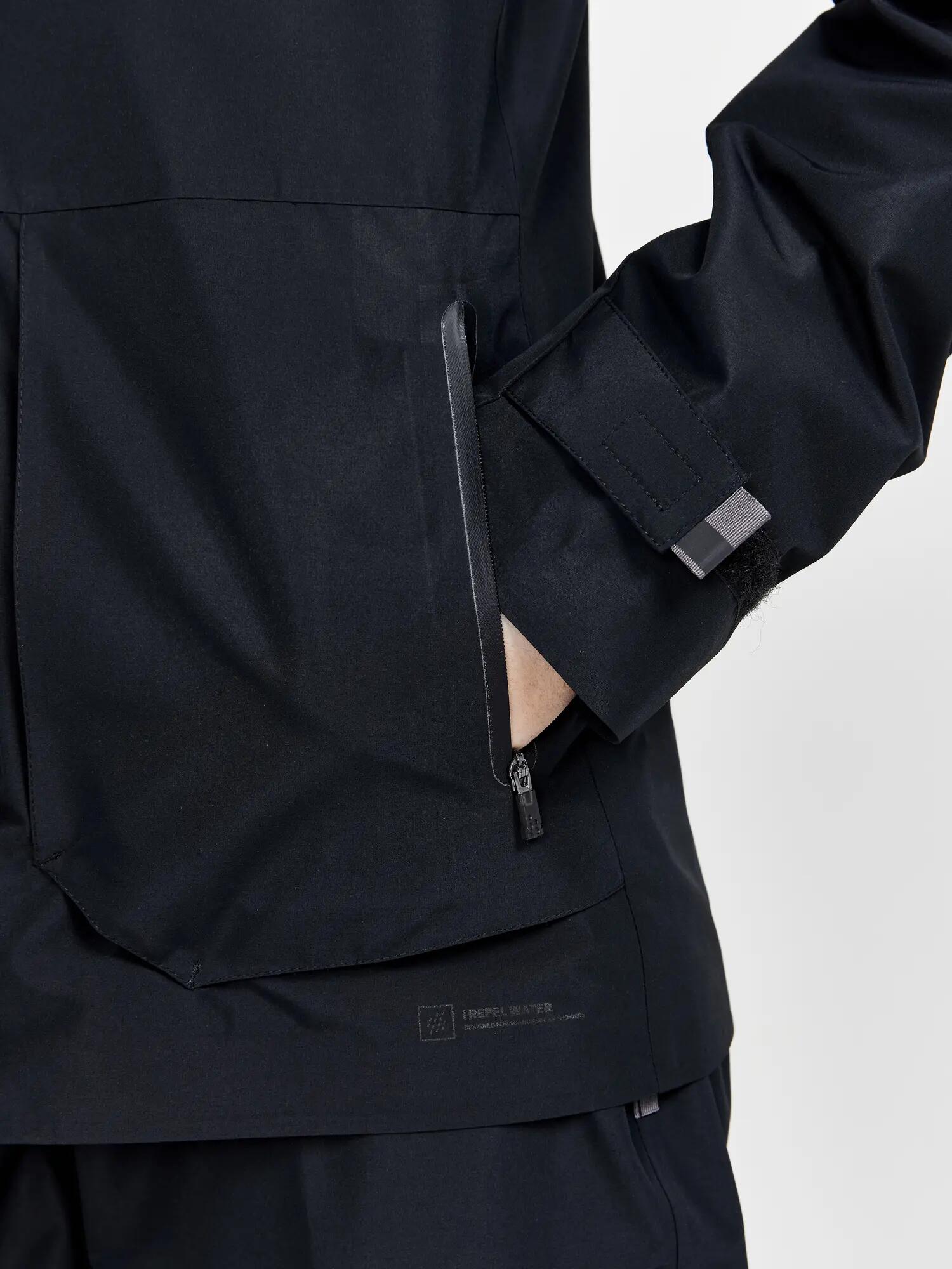 craft ADV Bike Ride Hydro Jacket Dames – Water- en winddicht – Black 5/6