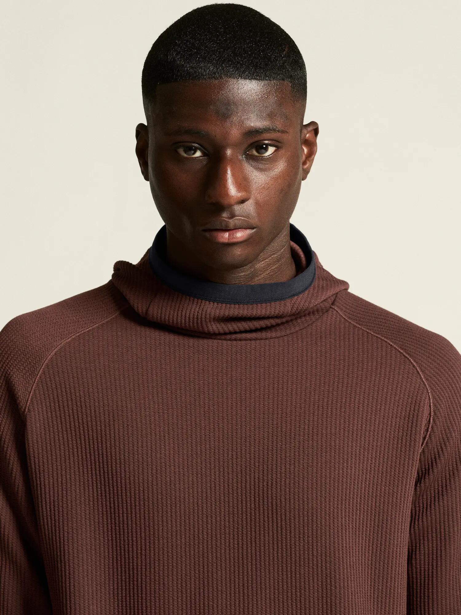 craft Grid Hood M – warmer Baselayer-Hoodie mit Struktur – Prune 5/7