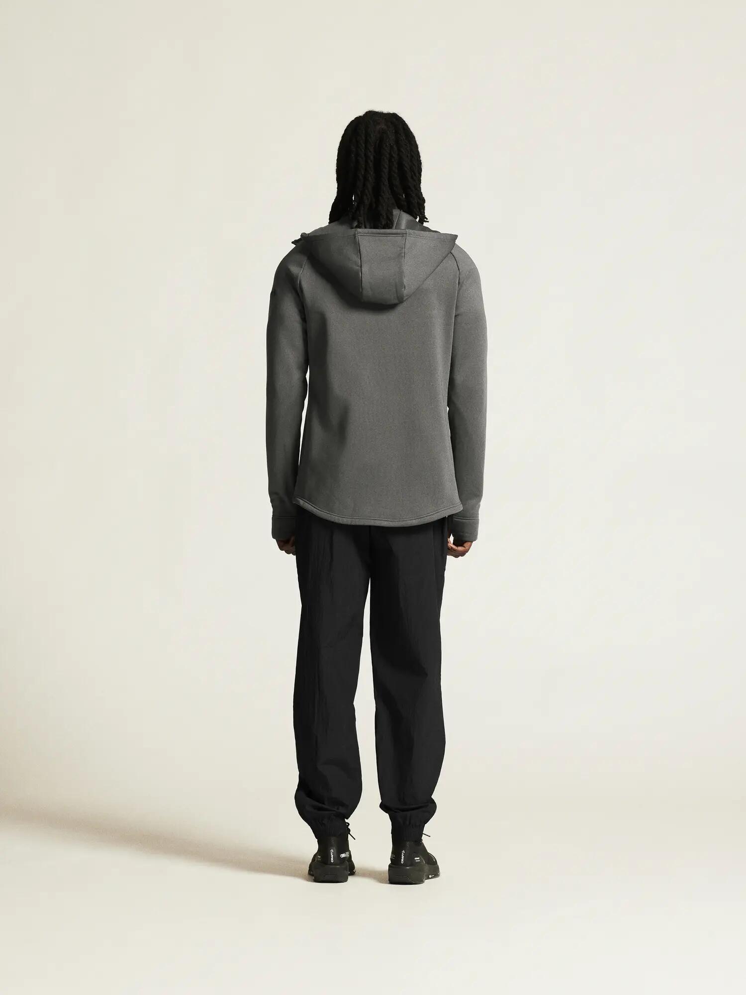 craft ADV Explore Power Fleece Hood Jacket M – Weiches Stretch-Fleece – Granite 4/7