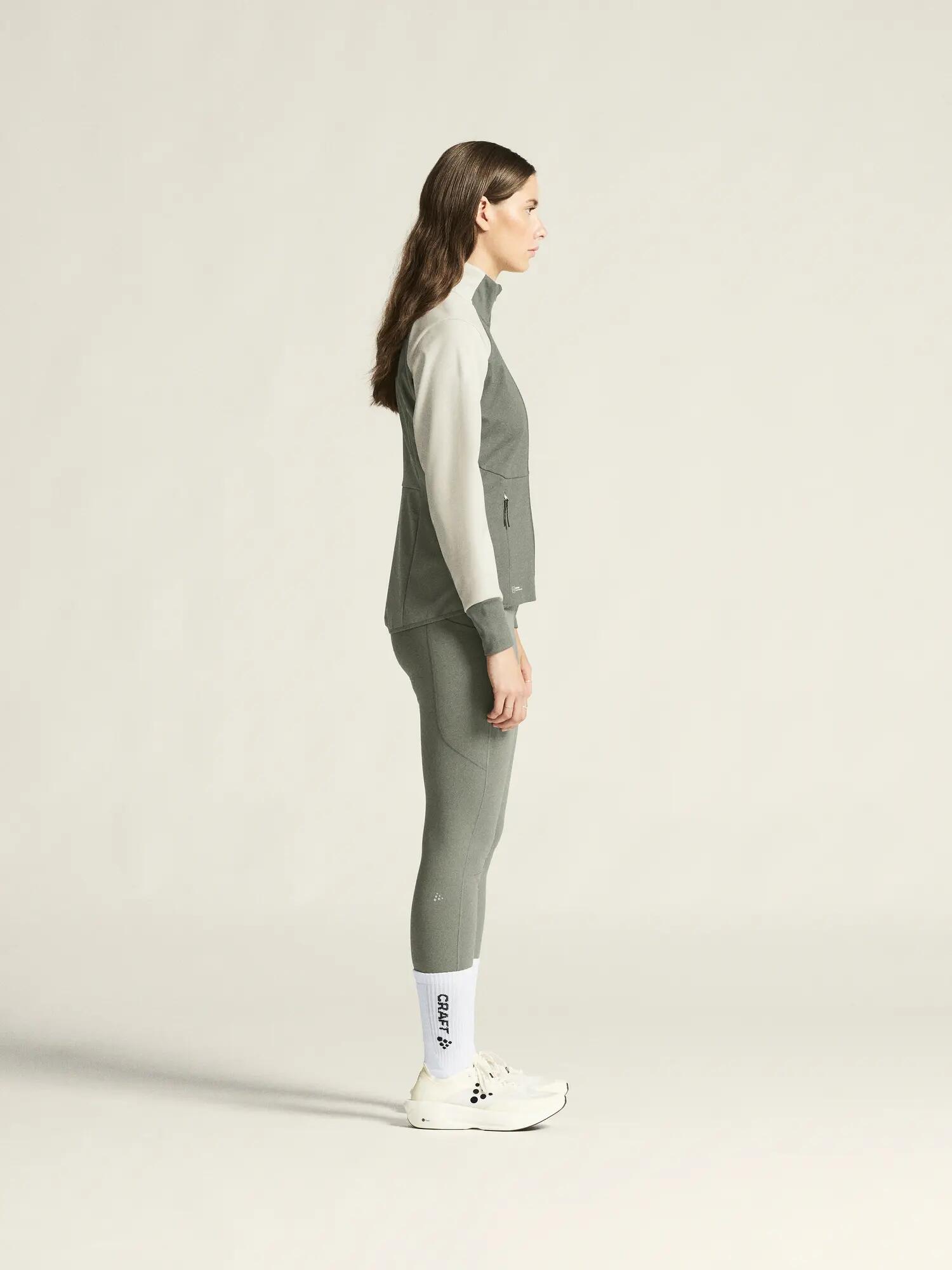 craft CORE Essence Nordic Softshelljas 3-laags winddicht dames – Leaf/Tofu 4/7