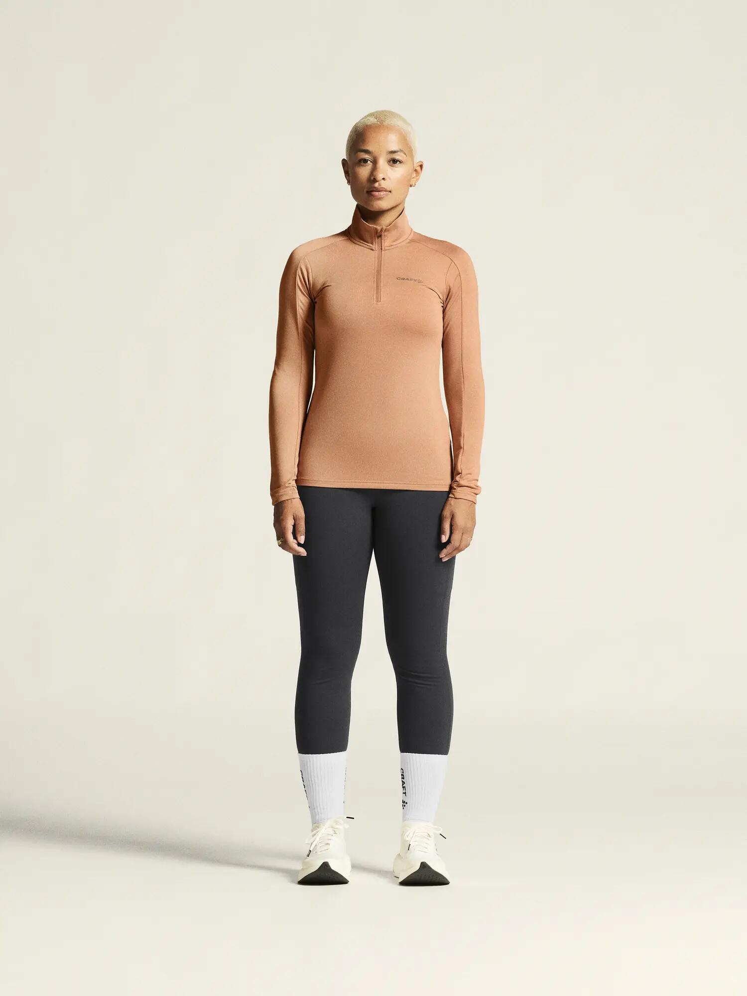 craft Gain Midlayer W Halb-Zip in weichem Stoff – Syrup 4/7