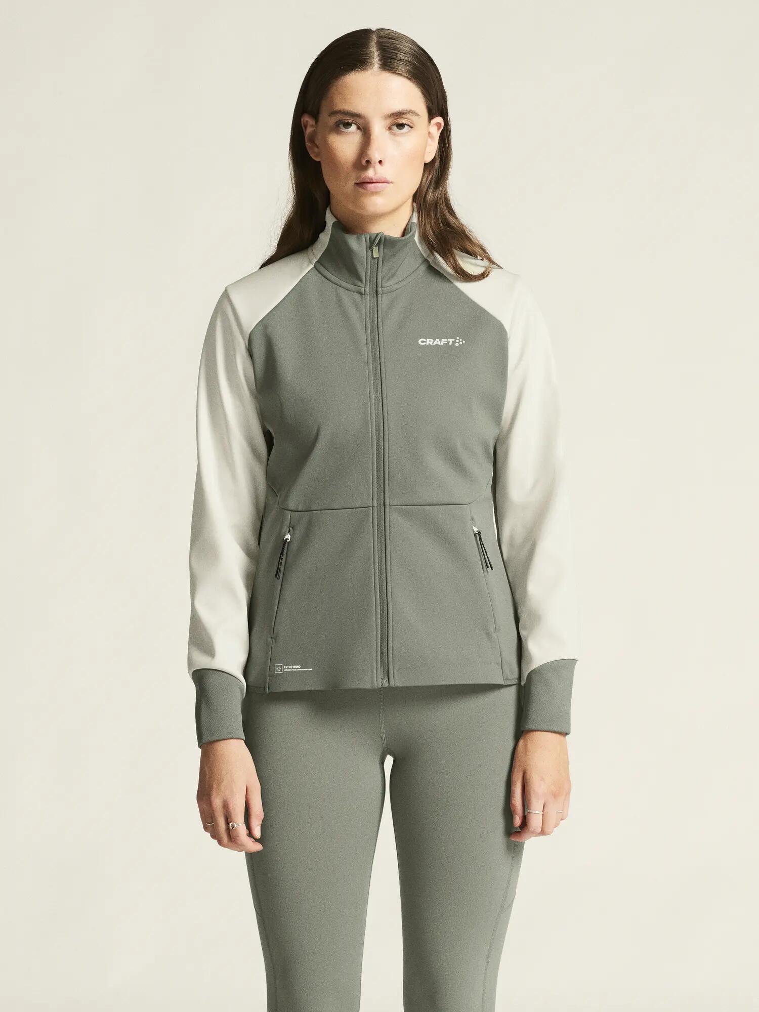 craft CORE Essence Nordic Softshelljas 3-laags winddicht dames – Leaf/Tofu 3/7