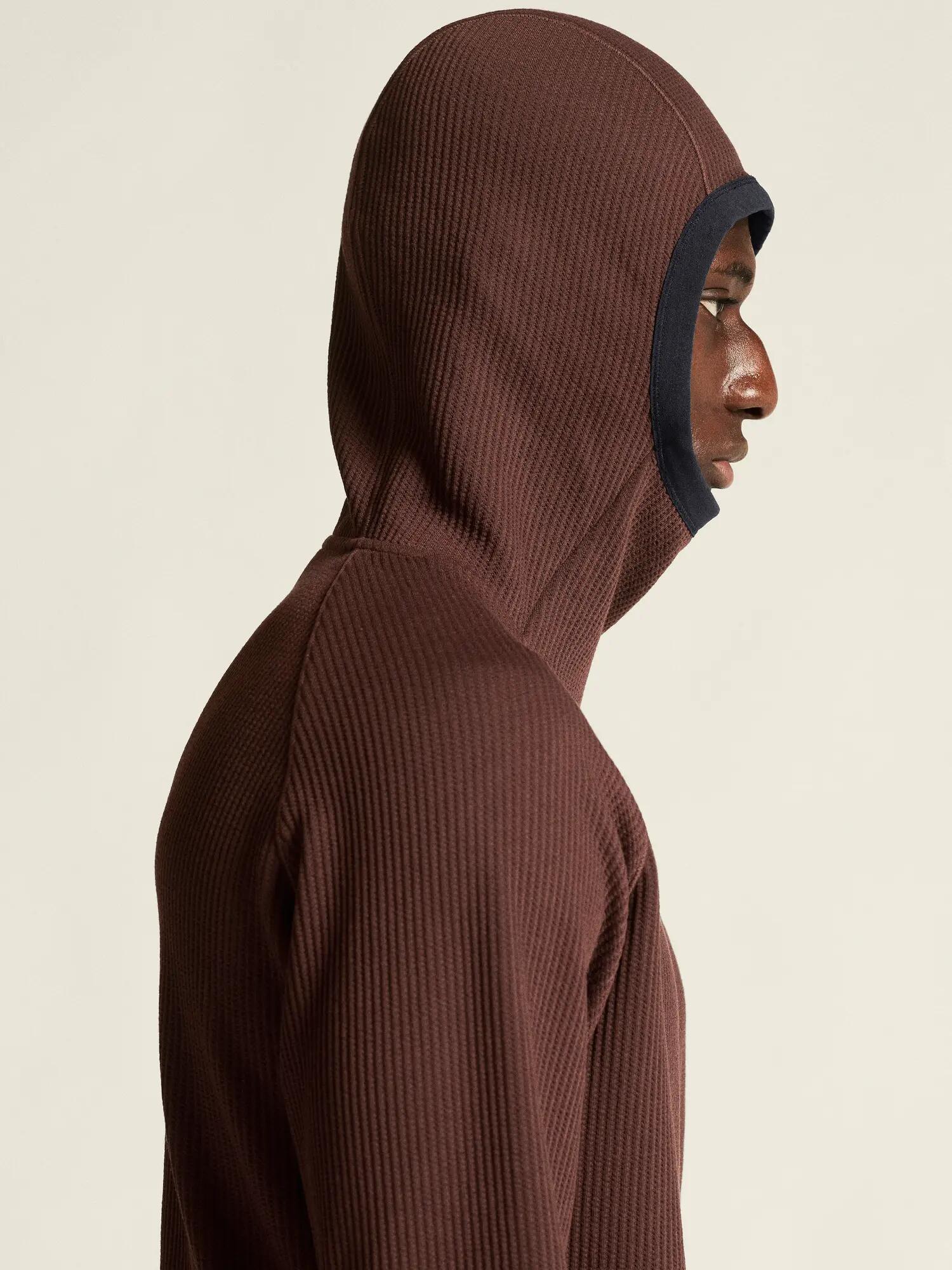 craft Grid Hood M – warmer Baselayer-Hoodie mit Struktur – Prune 3/7