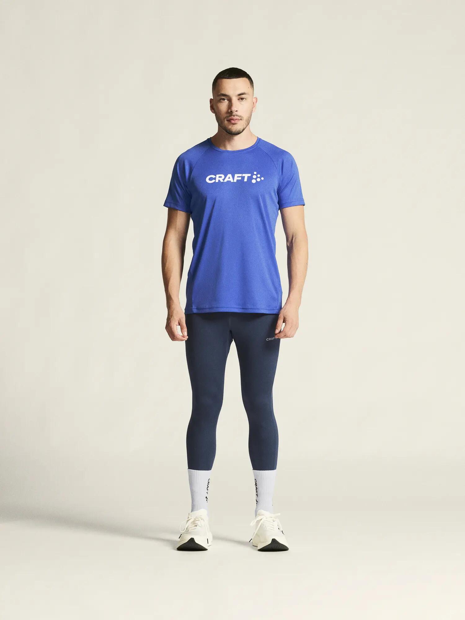 craft T-shirt CORE Essence Logo M in poliestere riciclato – Ink Blue 7/7