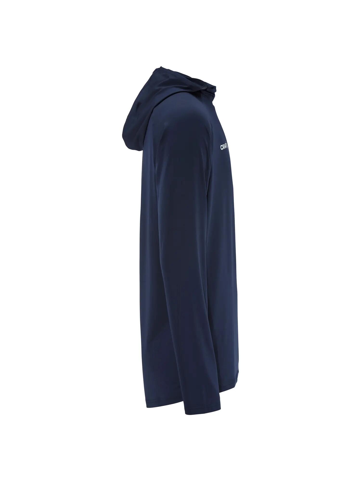craft Ability Long Sleeve Hood M – Hoodie d'échauffement extensible Navy 3/7