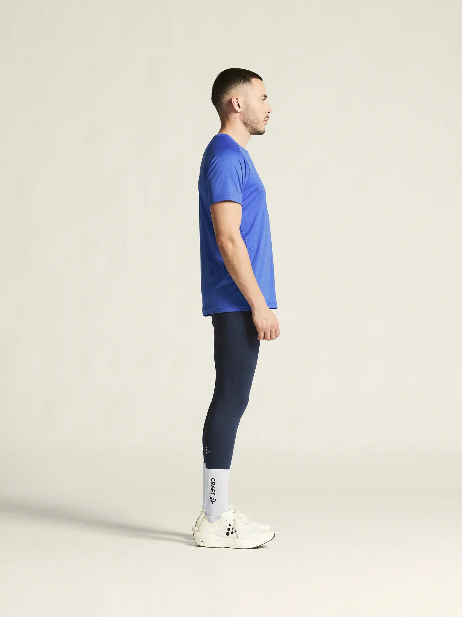 craft T-shirt CORE Essence Logo M in poliestere riciclato – Ink Blue 5/7