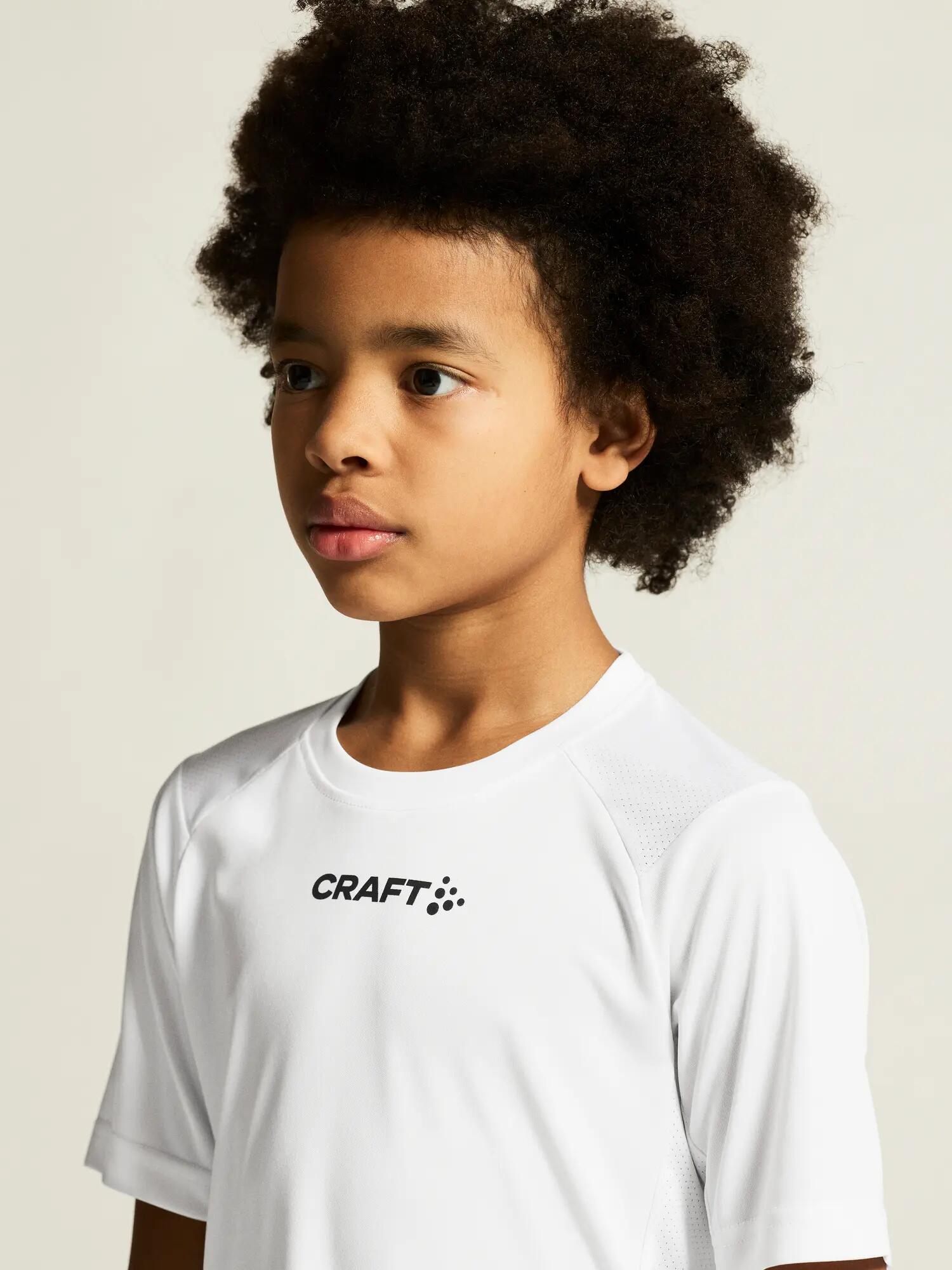 craft Rush 2.0 SS Tee Jr leichtes Trainingsshirt – White 3/7