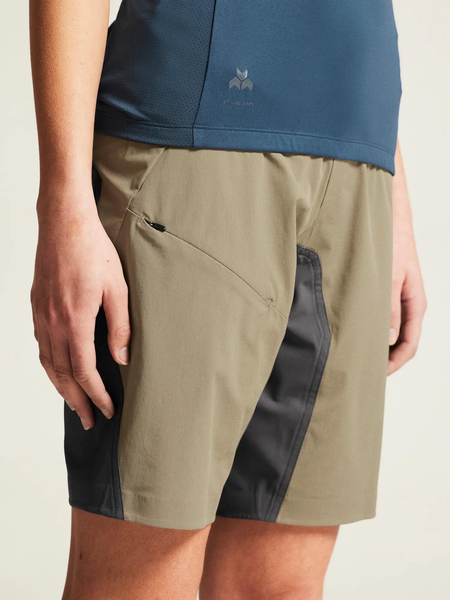 craft ADV Offroad Xt Shorts W Pad — Shorts MTB resistenti – Raw/Granite 7/7