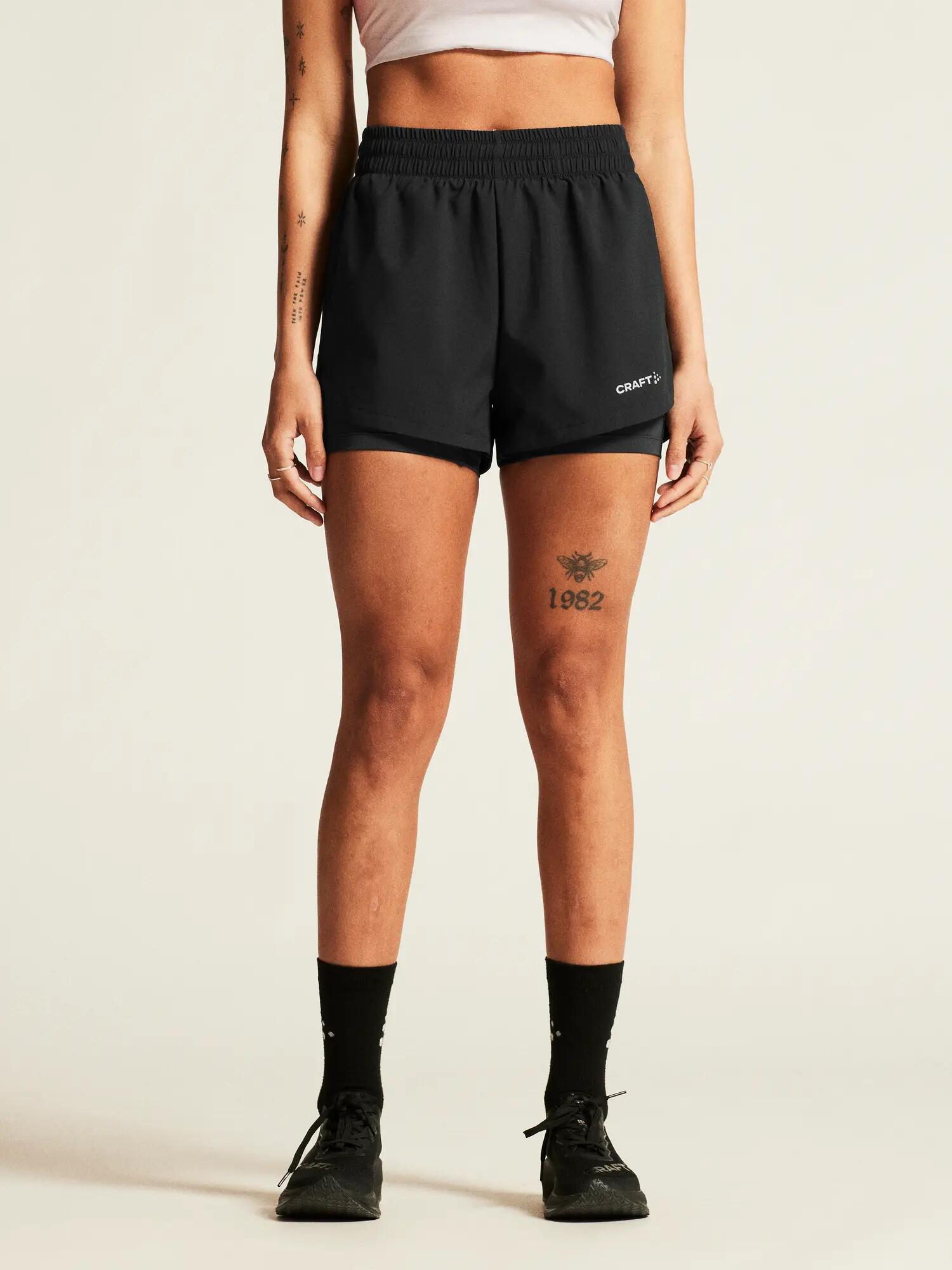 craft ADV Essence 2-In-1 Shorts 2 W – Short de training avec collant intégré – 7/7