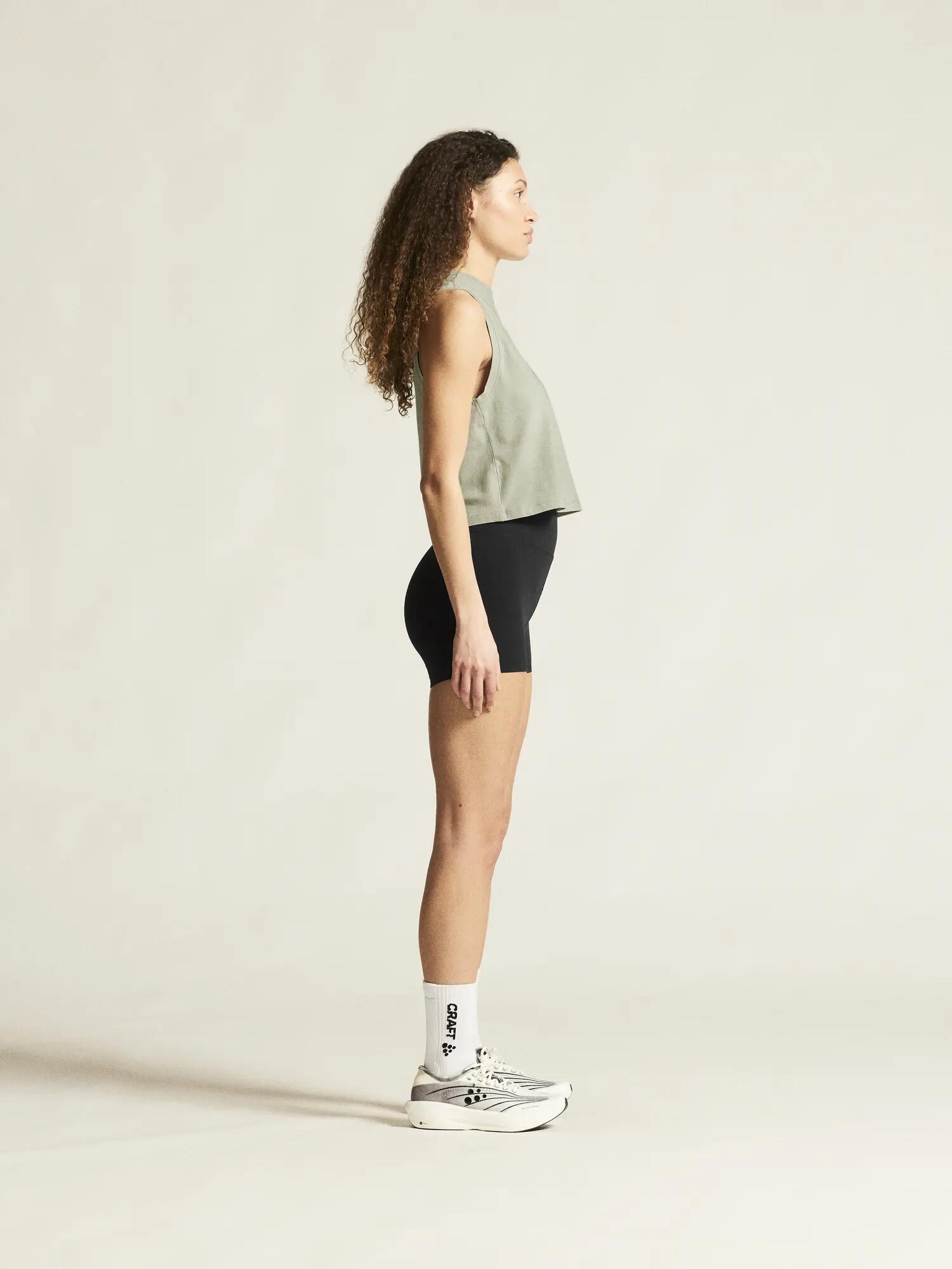 craft Collective Hotpants W – weiche, dehnbare Trainingshotpants – Black 6/7