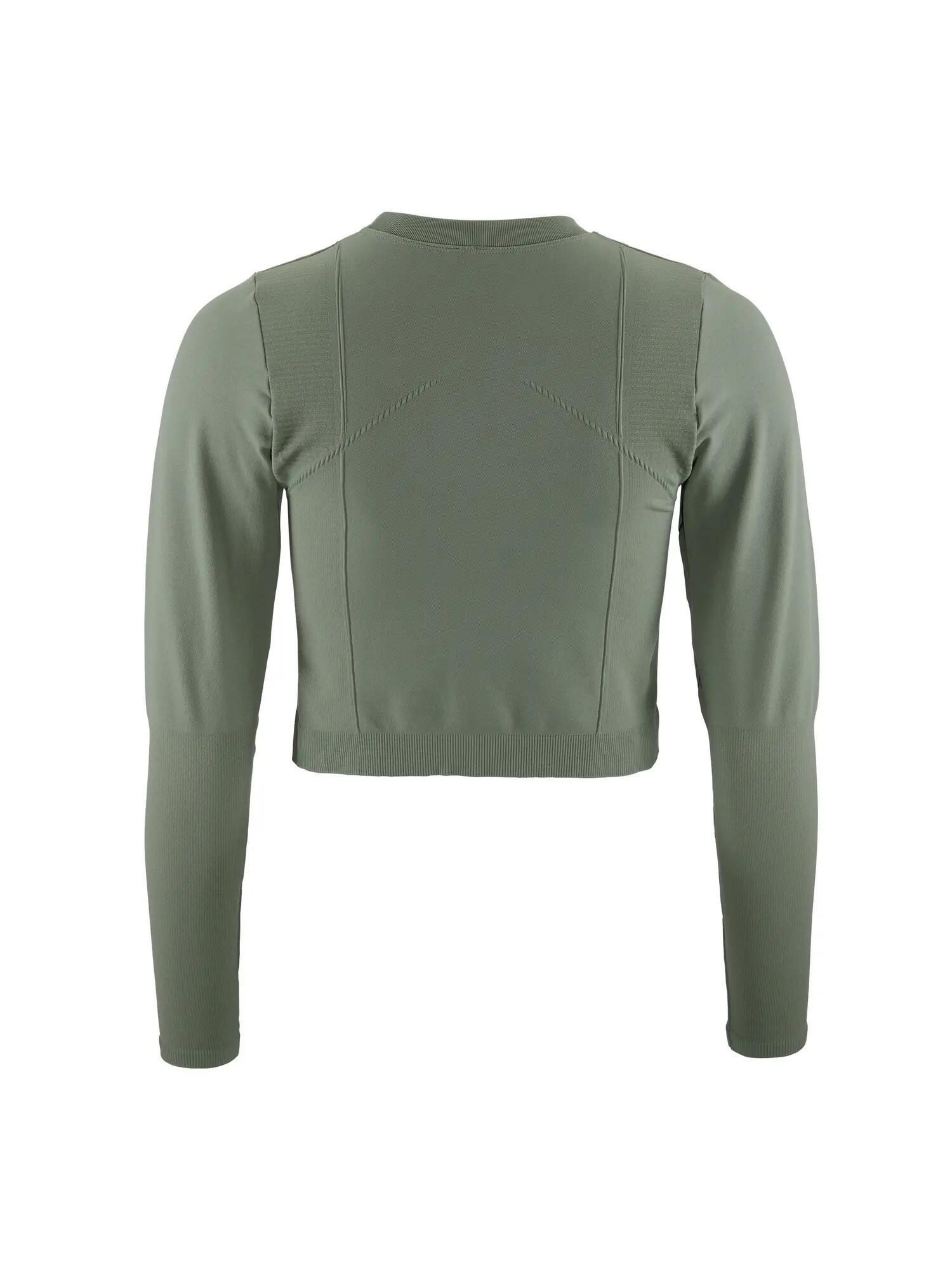 craft Damen Seamless Cropped Langarm-Trainingsshirt – Leaf 5/7