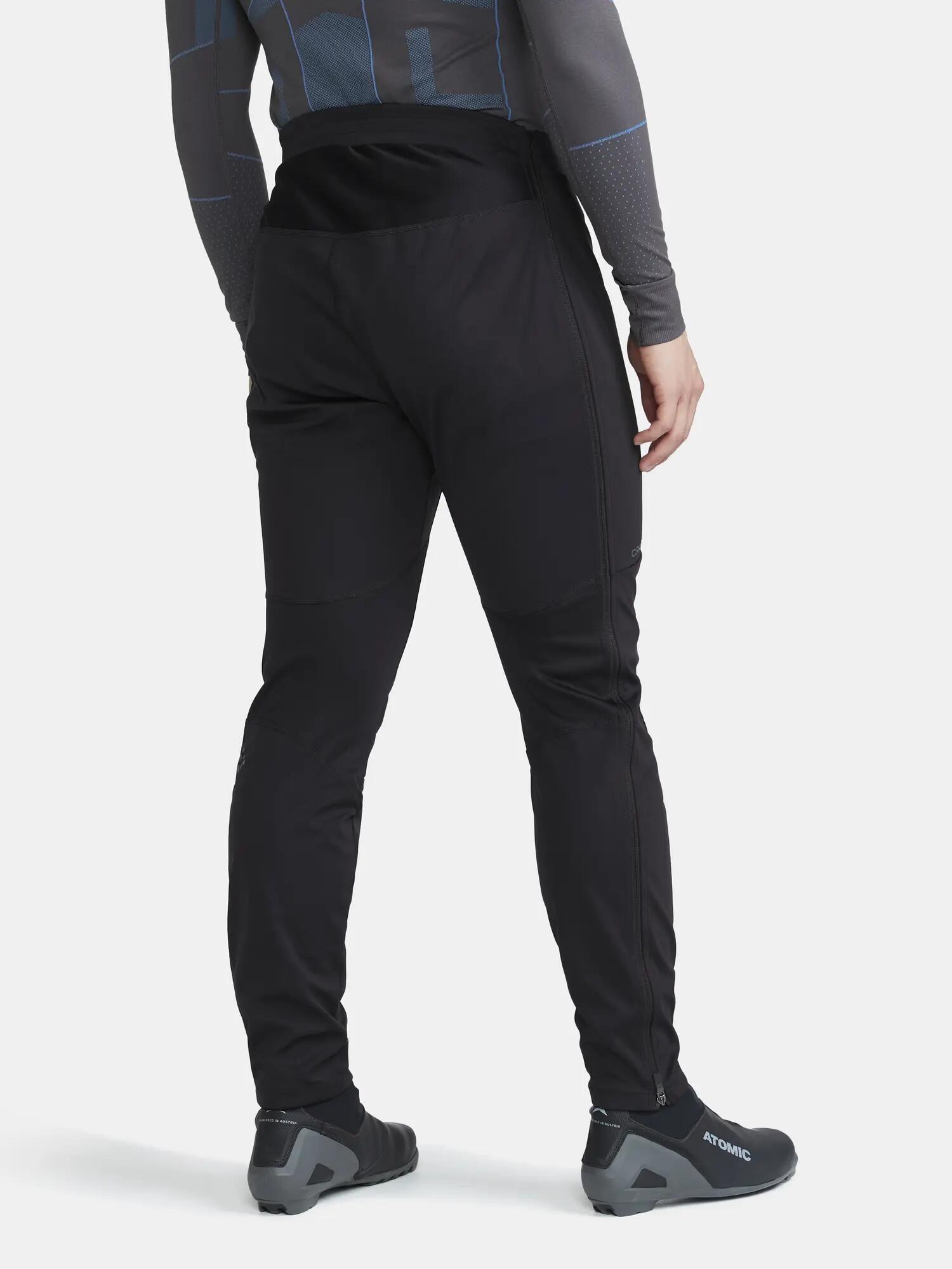 craft CORE Essence Nordic FZ Pants M – Wind- und wasserdichte Softshell – Black 6/7