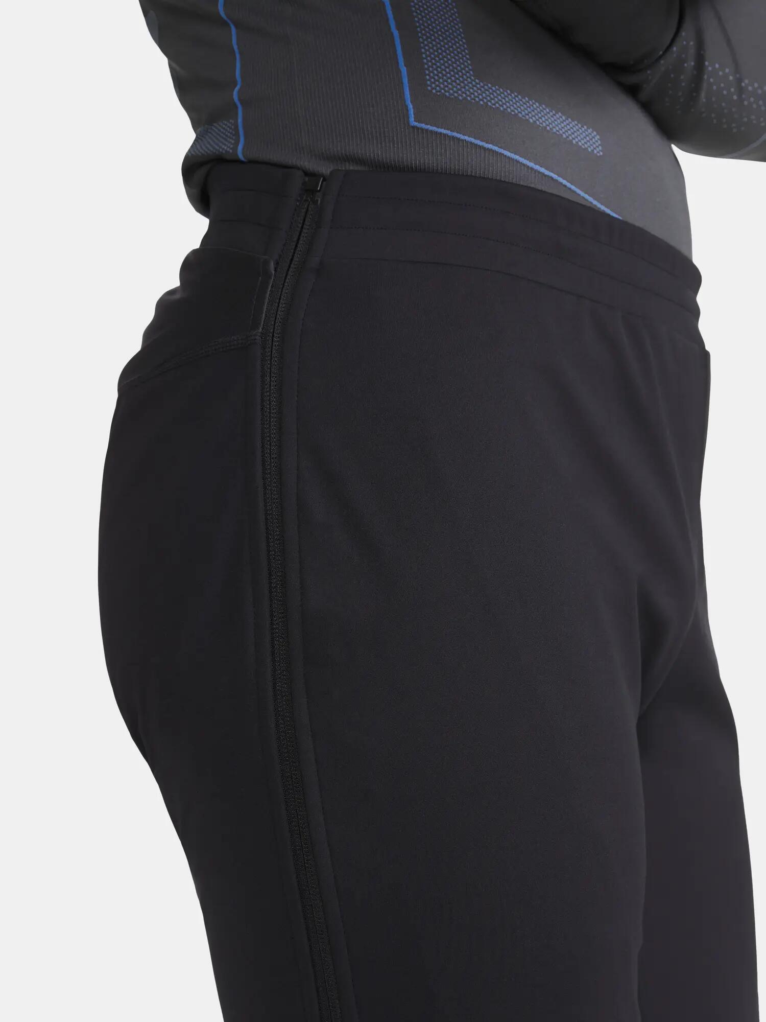 craft CORE Essence Nordic FZ Pants M – Wind- und wasserdichte Softshell – Black 4/7