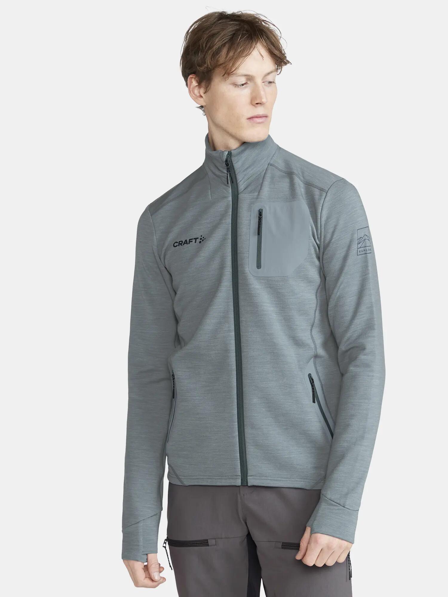 craft PRO Explore Wool Midlayer M - Midlayer chaud et technique – Flow-Melange 2/7
