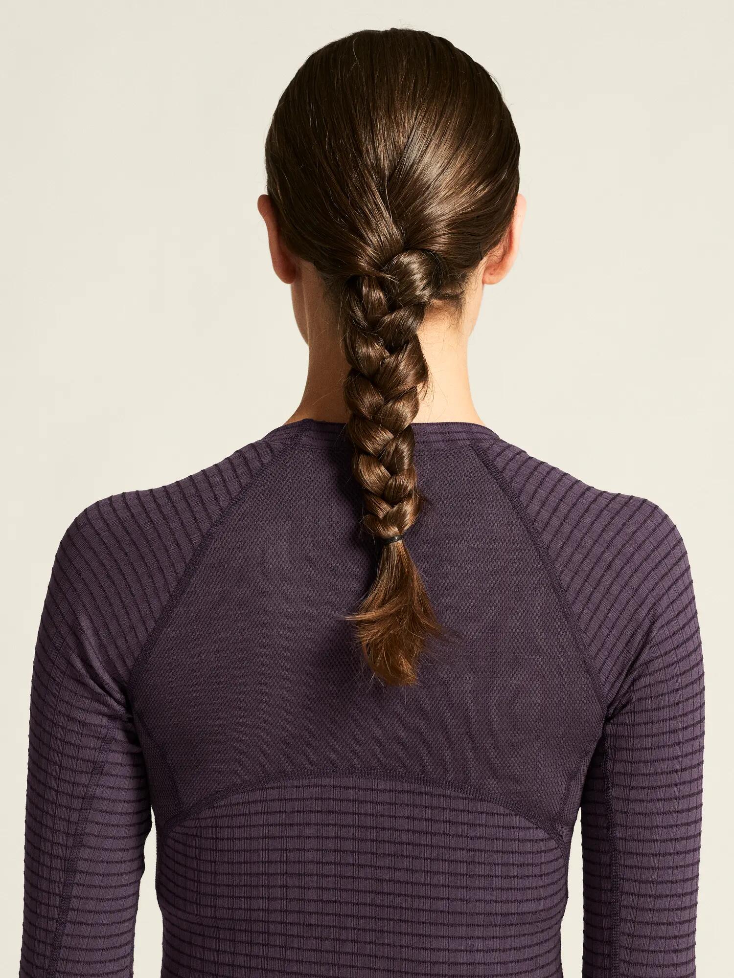 craft Wool Extreme X LS 2 W – Camisola térmica em lã, ajuste justo – Dk Plum 3/7