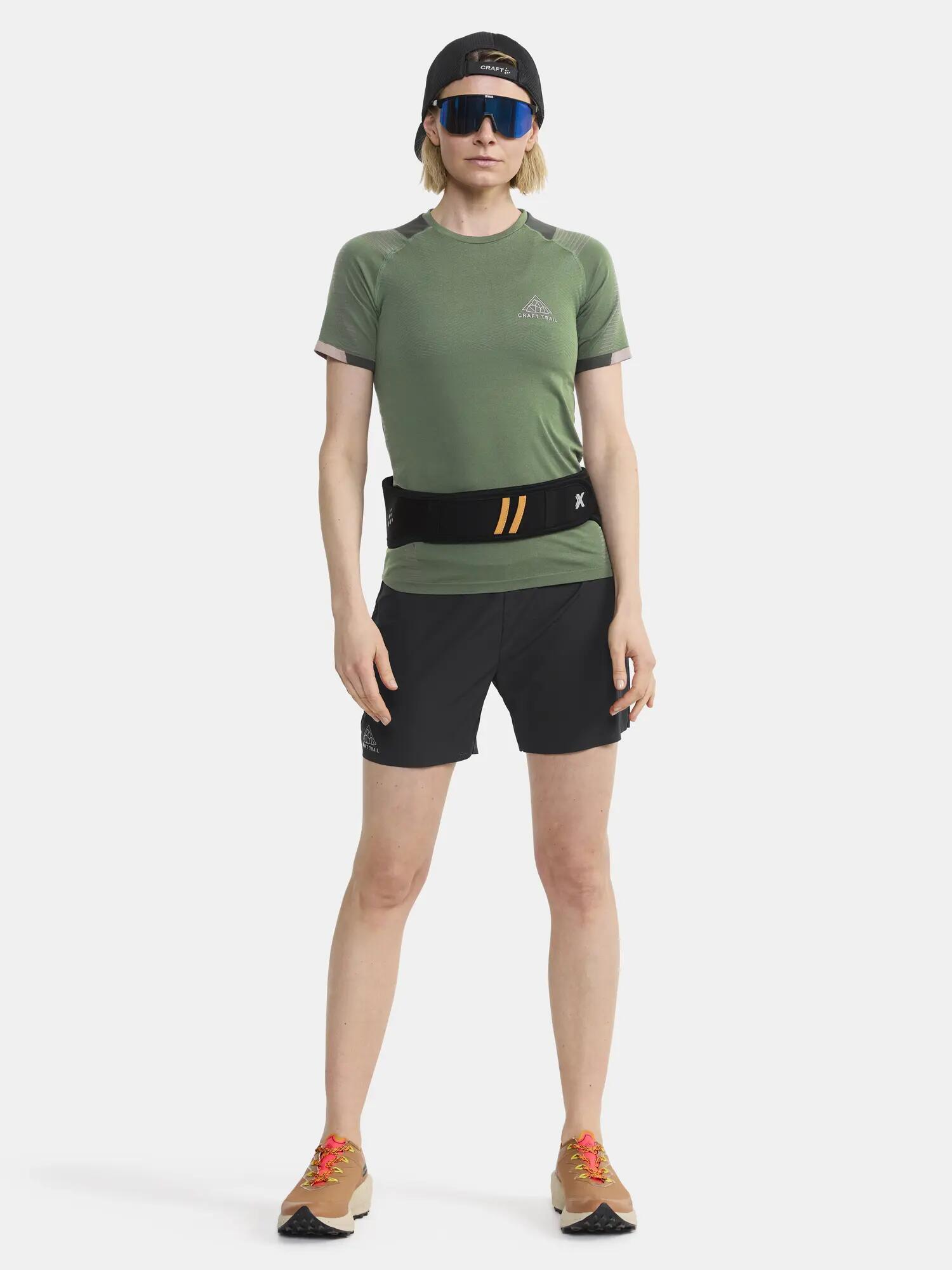 craft PRO Trail Shorts W – short 2-en-1 léger en ripstop recyclable – Black 4/7