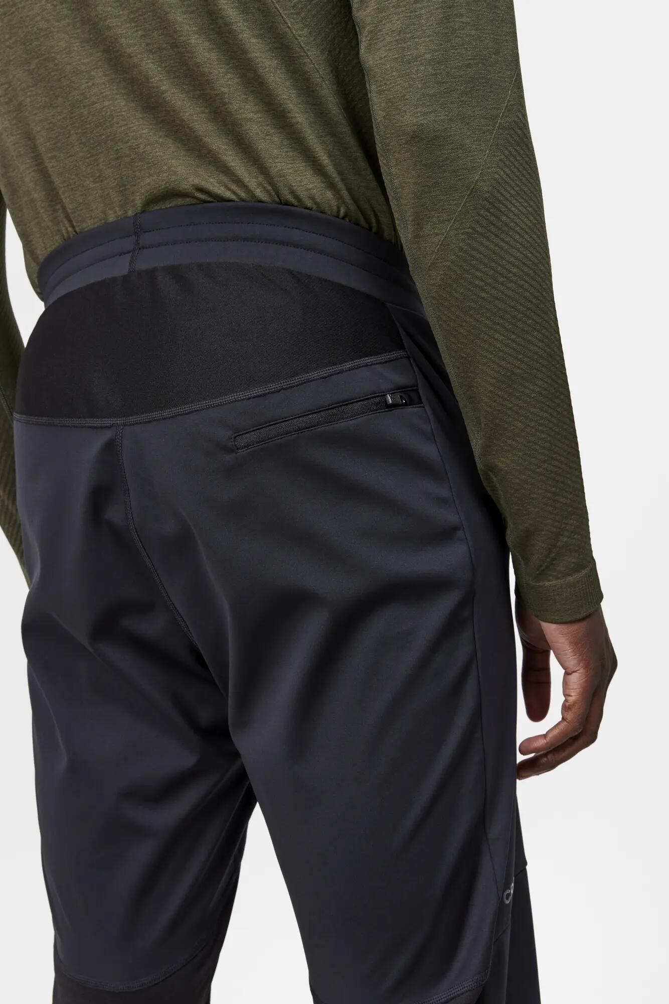 craft CORE Essence Nordic Pants M – Softshell-Trainingshose winddicht – Black 7/7