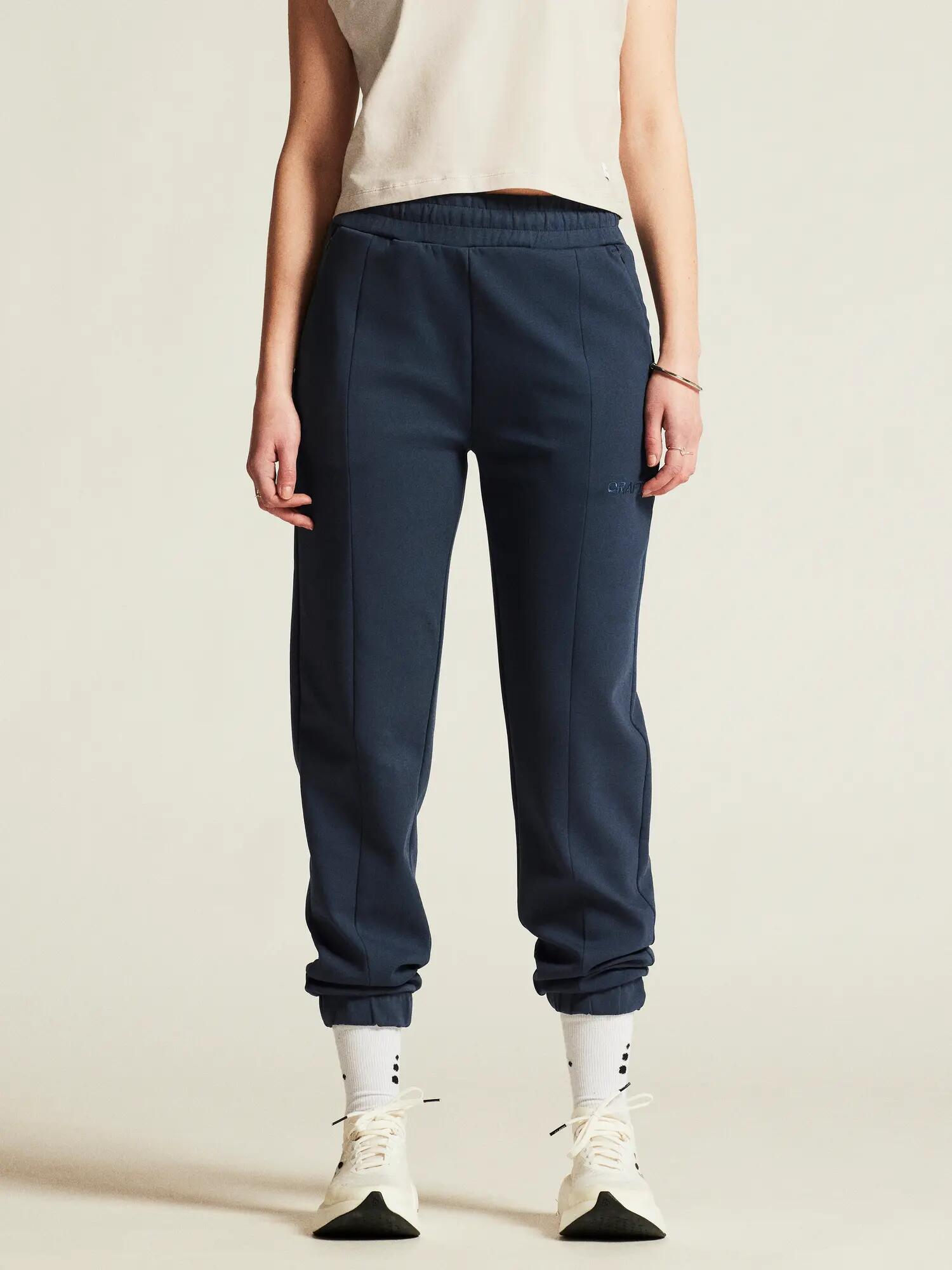 craft ADV Join Sweat Pant W — calça sweat confortável em algodão-poliéster – 6/7