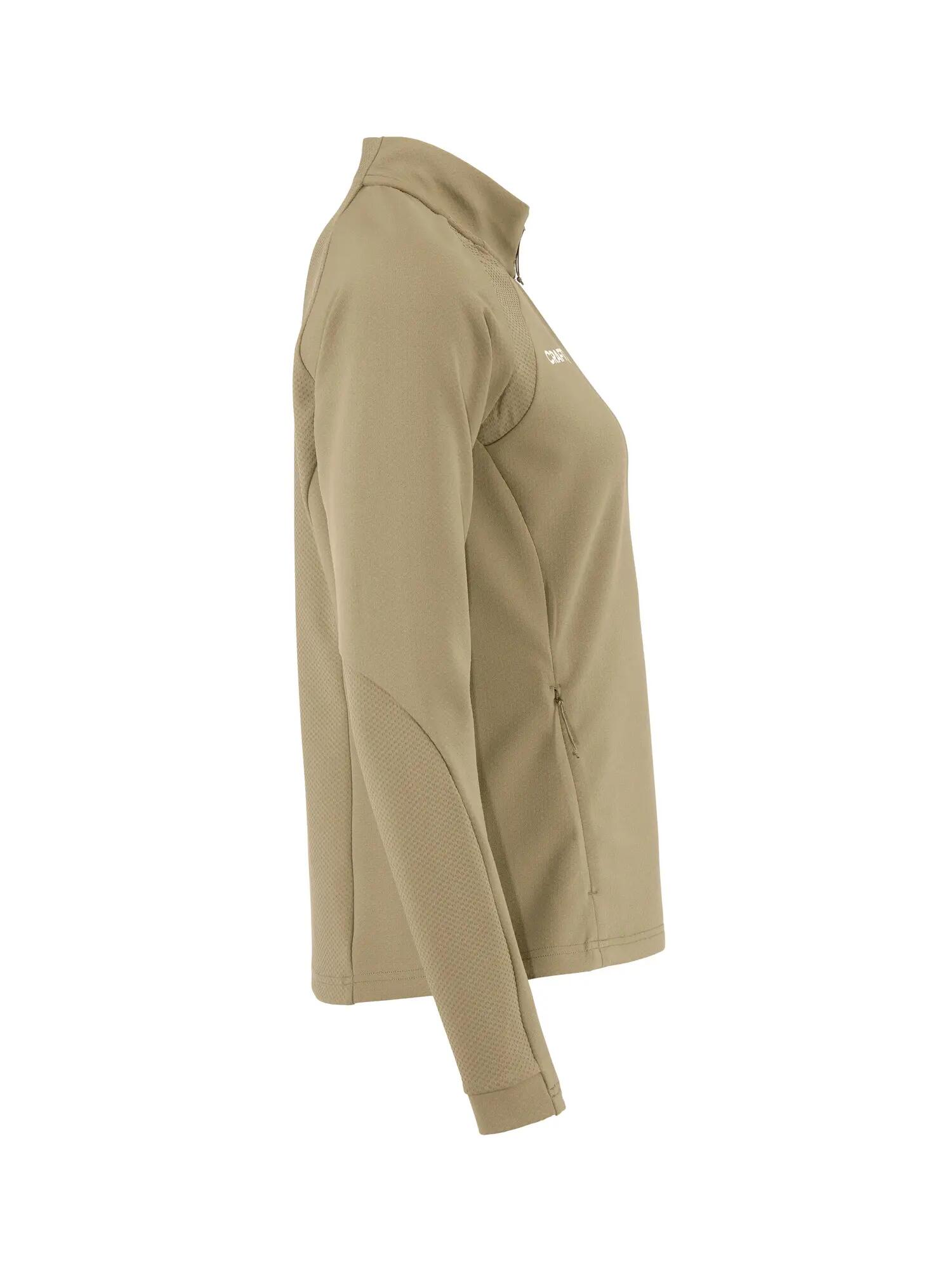 craft Extend 2.0 Full Zip Jacket W — elastischer Midlayer – Raw 3/4