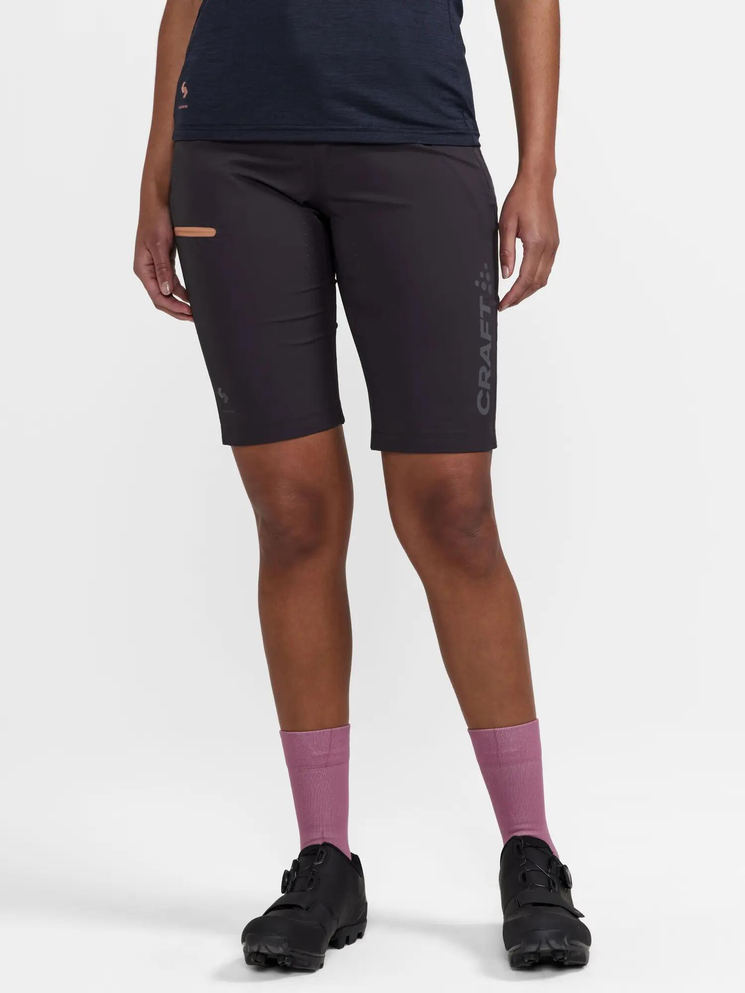 craft PRO Gravel Shorts W – cuissard ajusté résistant – Slate 2/7