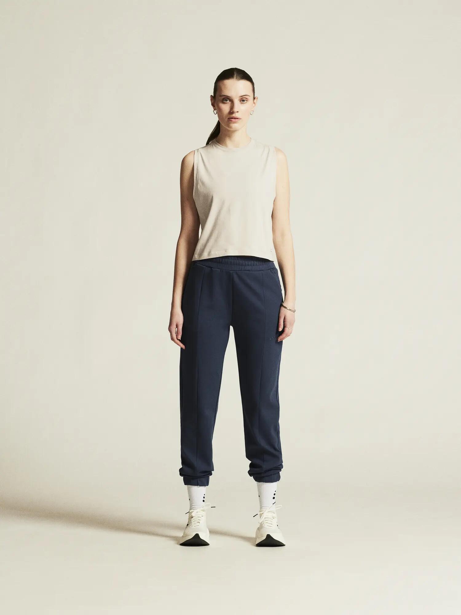 craft ADV Join Sweat Pant W — calça sweat confortável em algodão-poliéster – 3/7