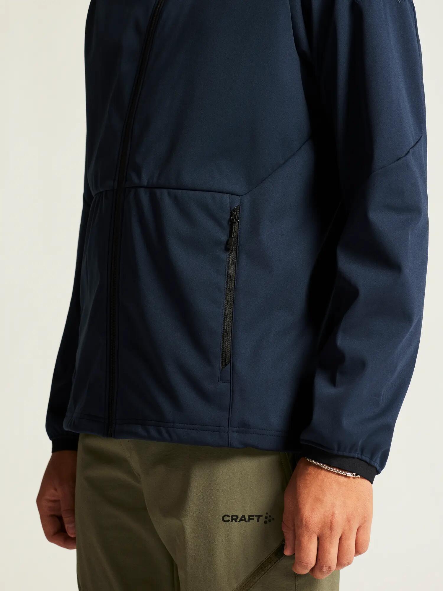 craft CORE Explore Softshell 2.0 Jacke M – wind- und wasserabweisend – Blaze 3/7