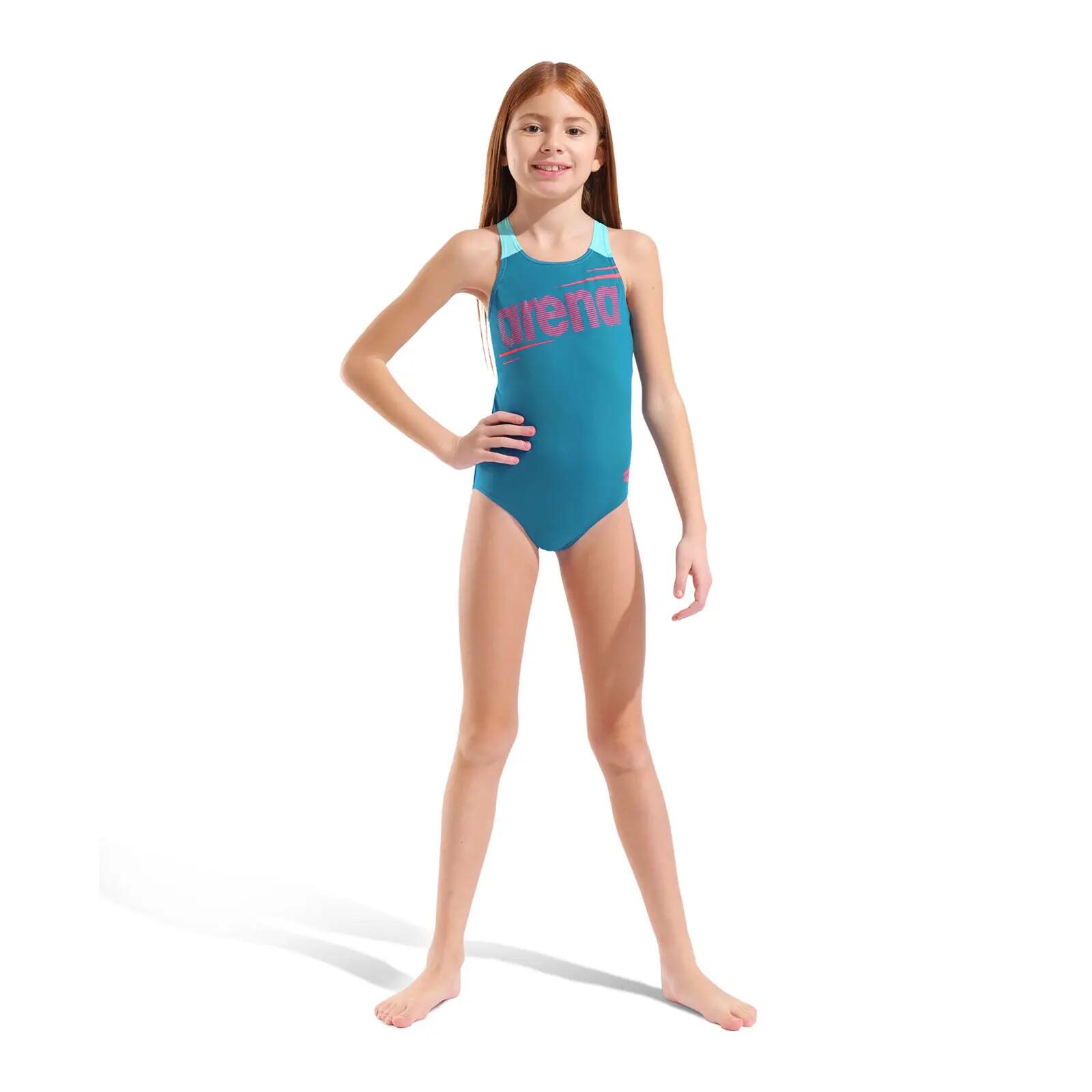 Maillot de bain une-pièce Fille - G Bold V Back 3/9