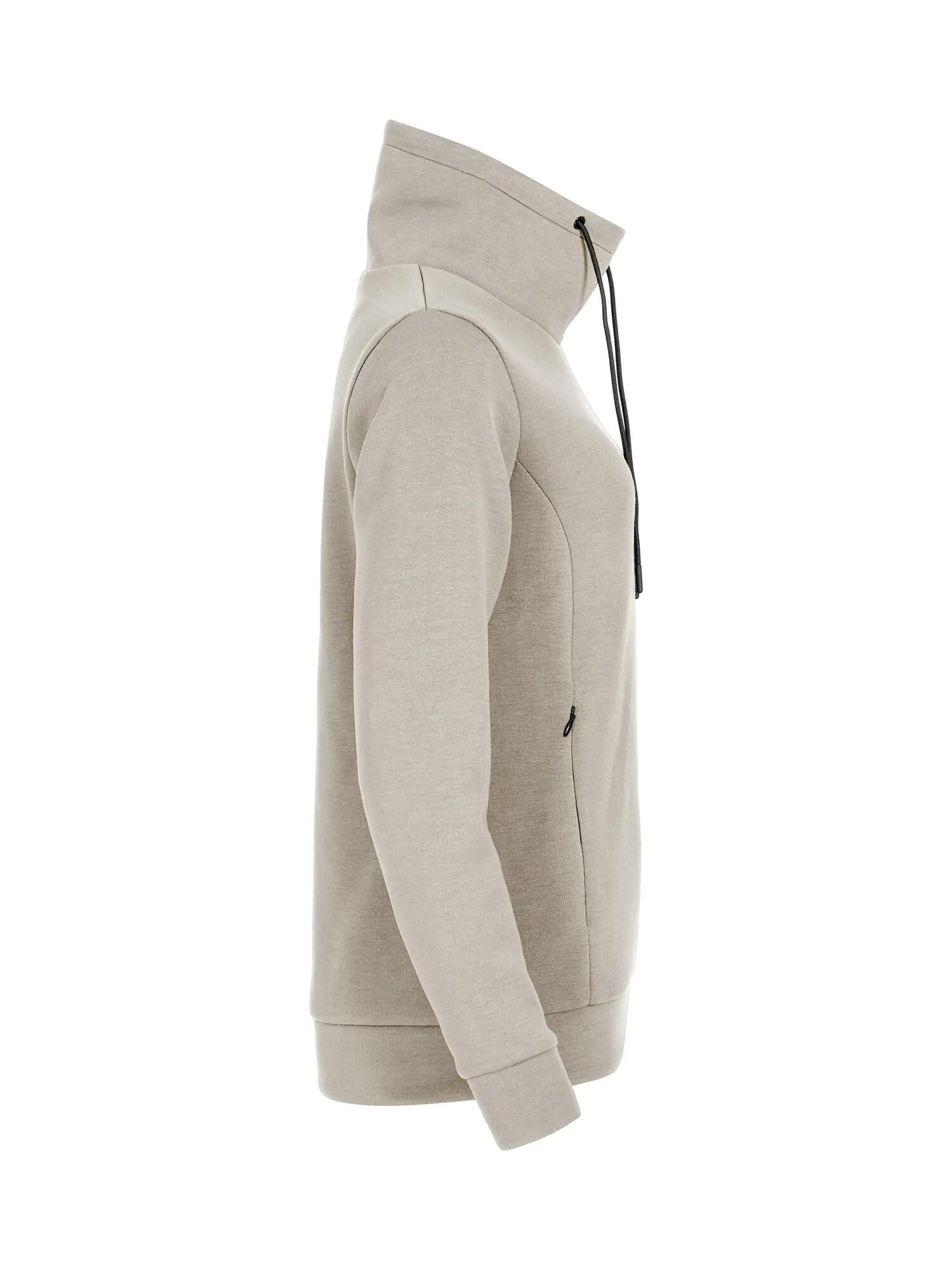 clique Hobart Women sweatshirt gola alta em air-layer — Stone 4/4
