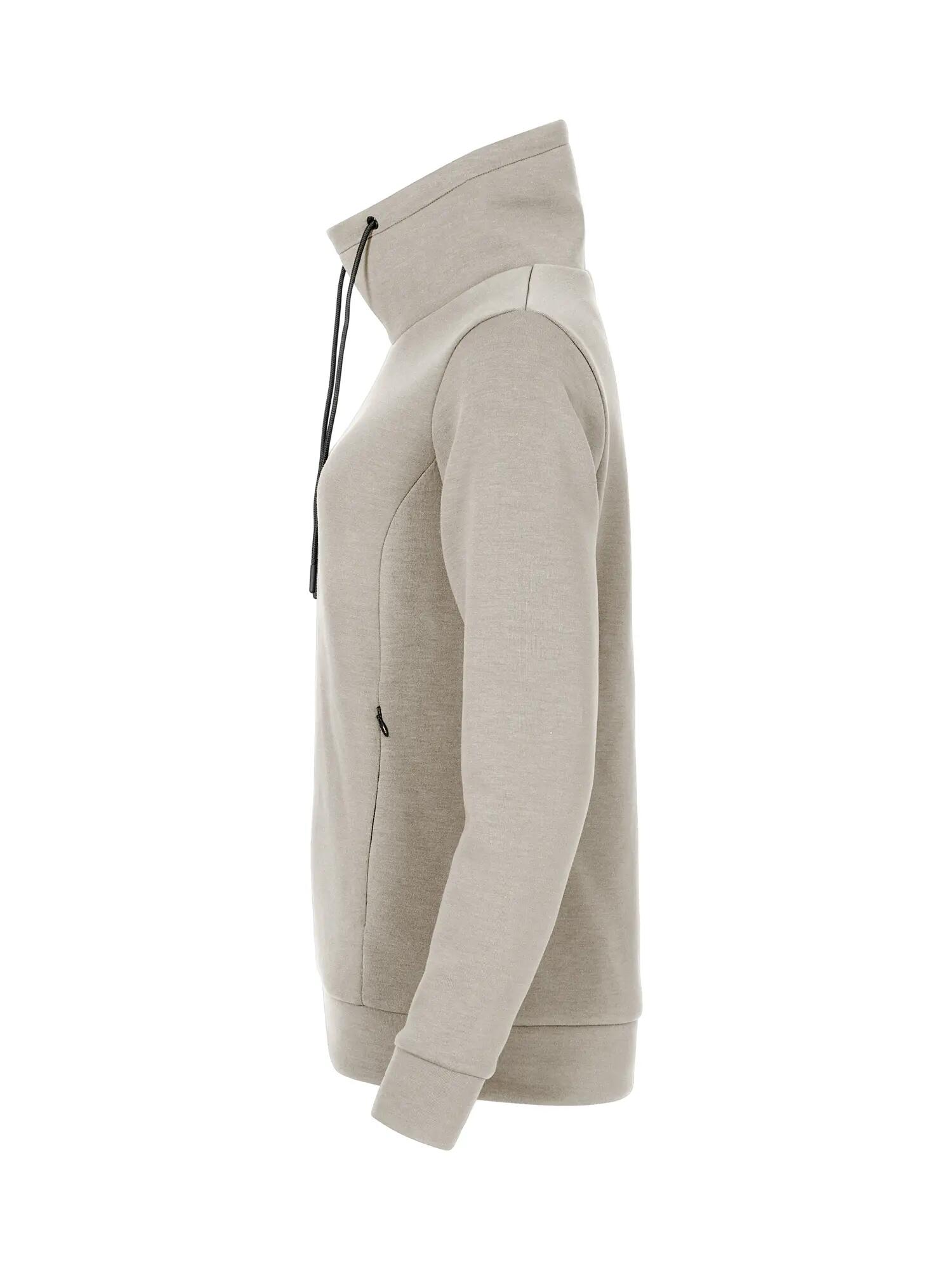 clique Hobart Women sweatshirt gola alta em air-layer — Stone 3/4