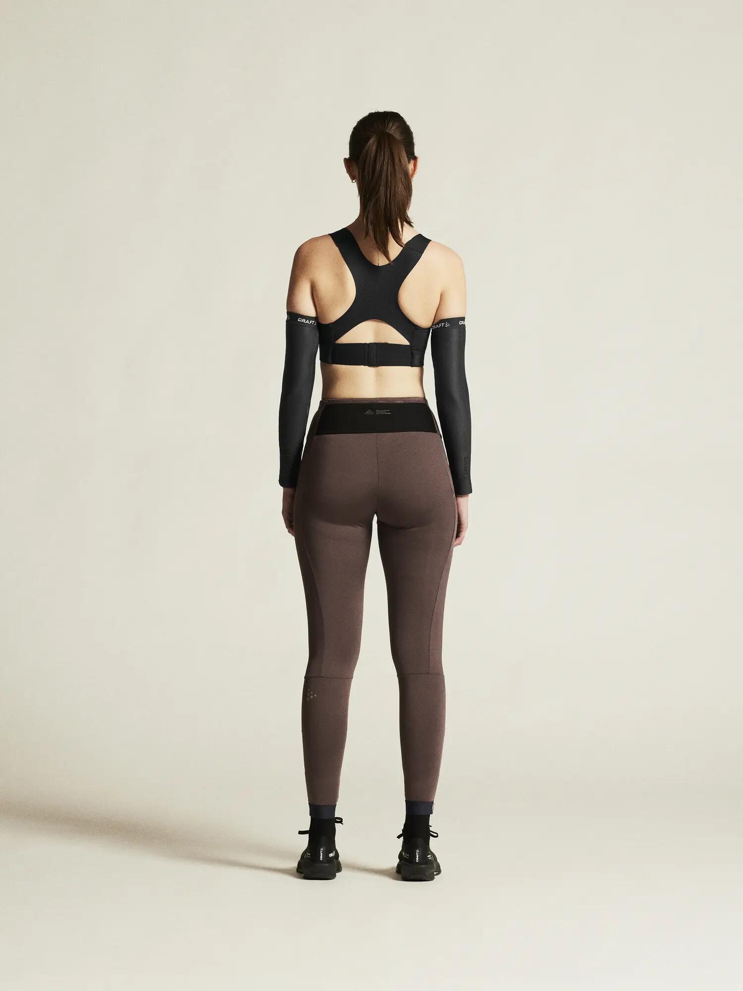 craft PRO Trail Tights 2 W – leggings trail em poliamida reciclada – Prune 7/7