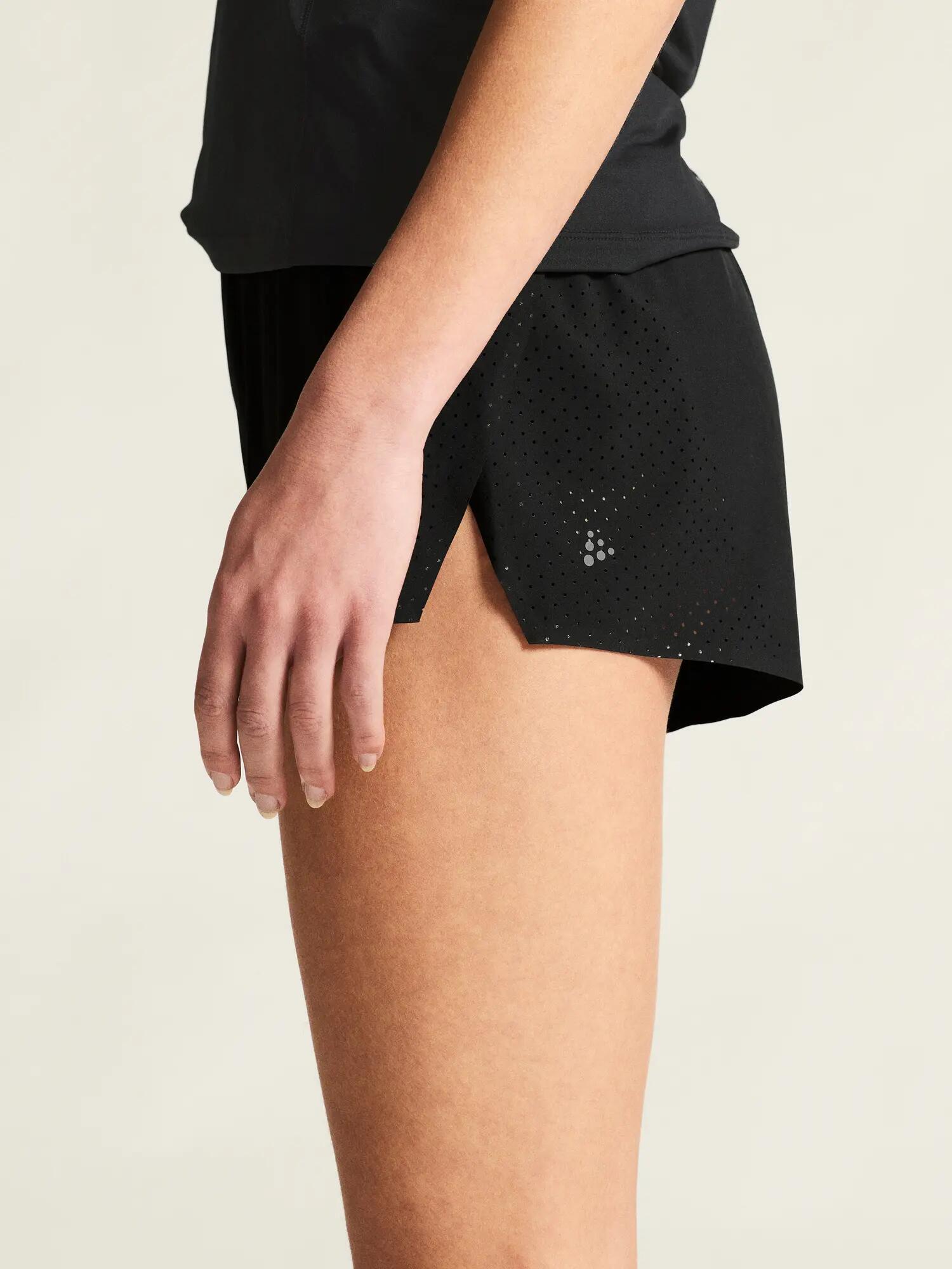 craft Race Day Split Shorts 2 W – Lichtgewicht, ademende hardloopshort – Black 7/7