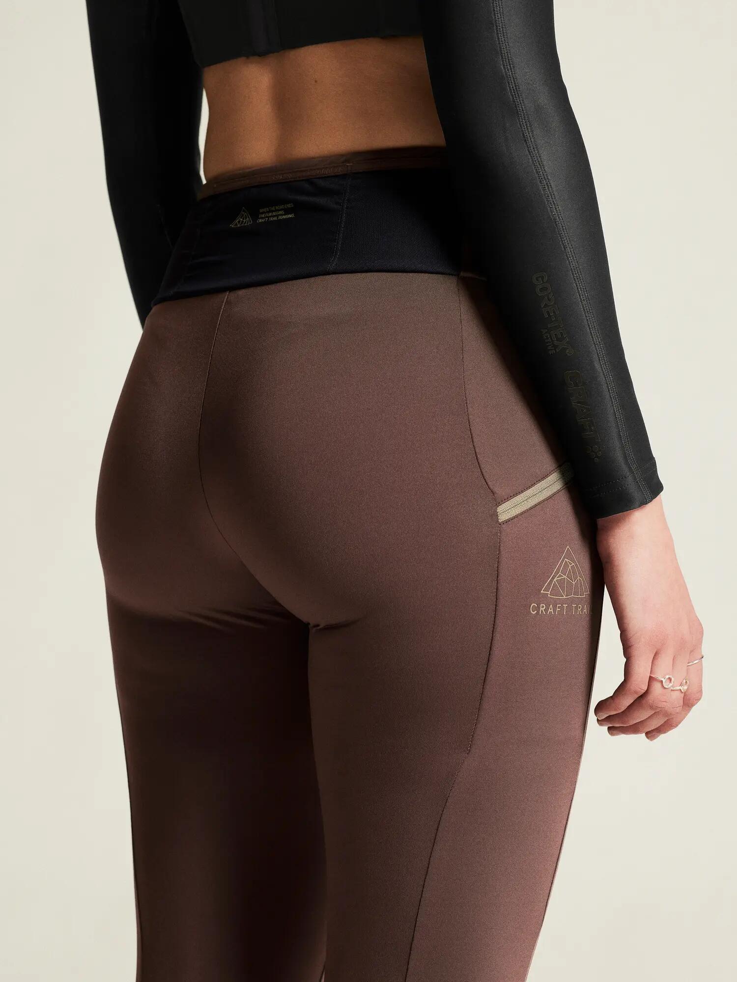 craft PRO Trail Tights 2 W – leggings trail em poliamida reciclada – Prune 5/7