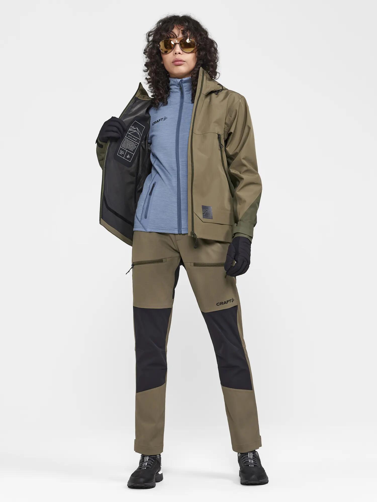 craft PRO Explore Wool Midlayer W – warme, technische Midlayer – Flow-Melange 2/6