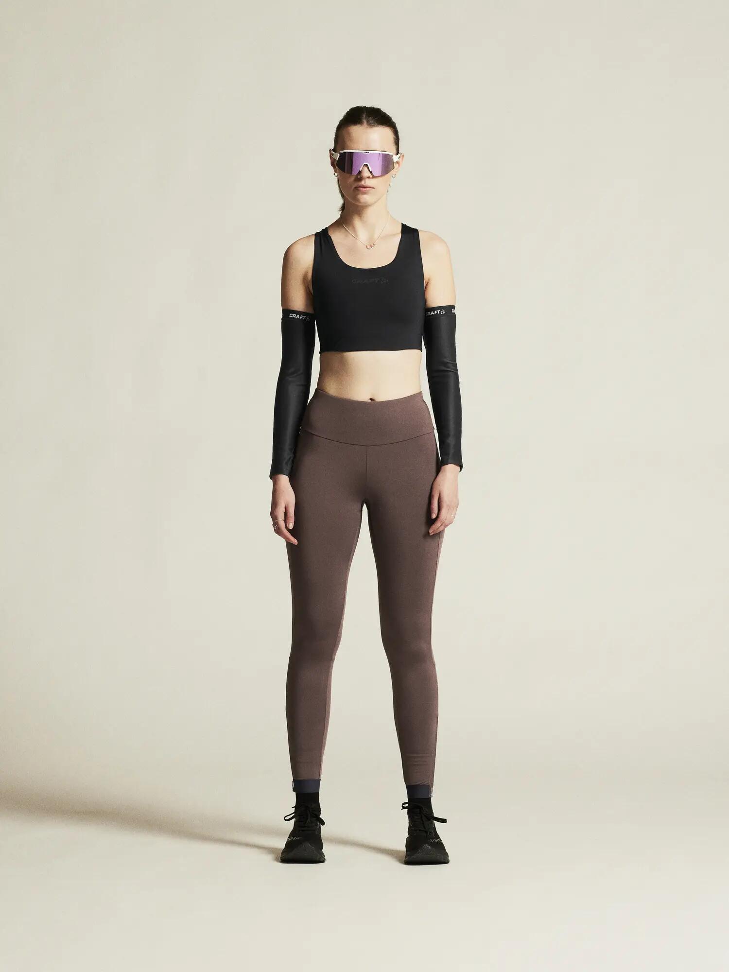 craft PRO Trail Tights 2 W – leggings trail em poliamida reciclada – Prune 4/7