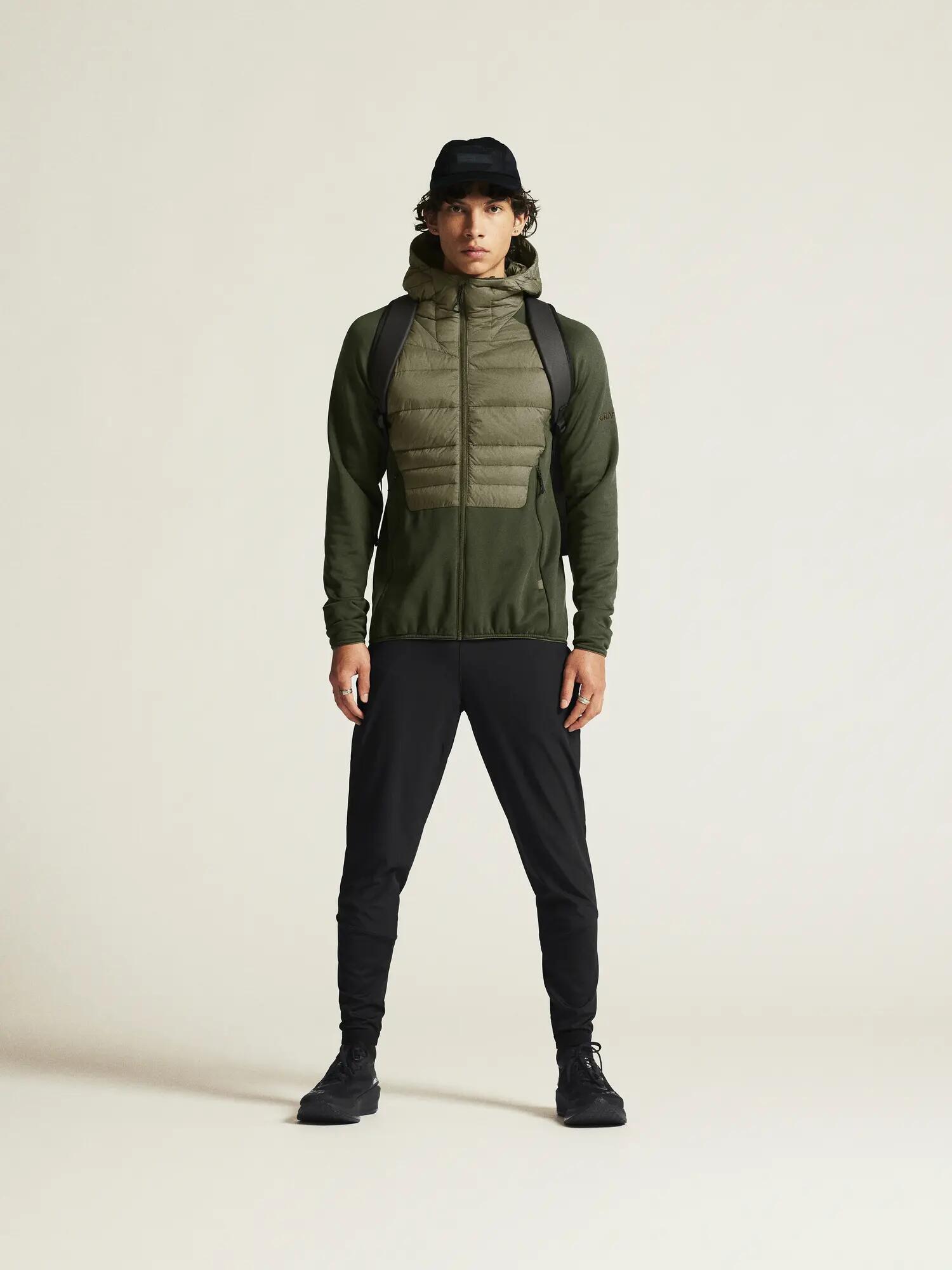 craft ADV Explore Lt. Down Hybrid Jacket M — Daunen oben, Fleece unten – Rift 2/7