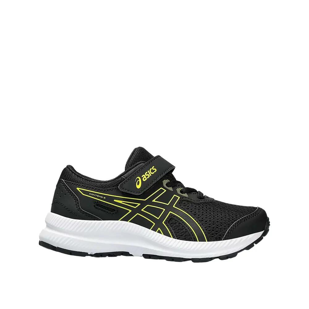 Laufschuhe ASICS Contend 8 PS Schwarz/Neon-Gelb 1/5