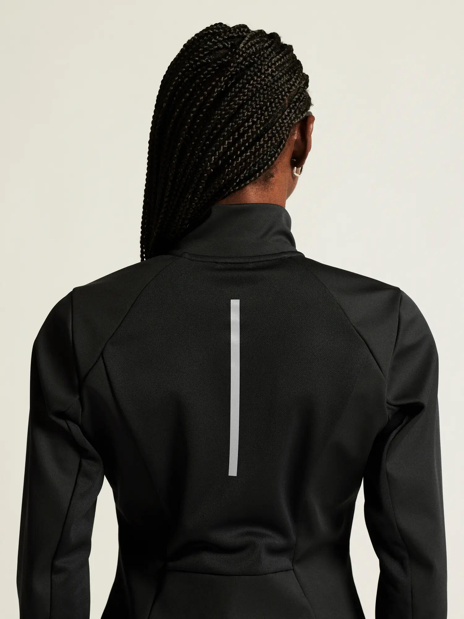 craft CORE Essence Nordic Jacket 2 W – Softshell-Jacke mit Windschutz – Black 6/7