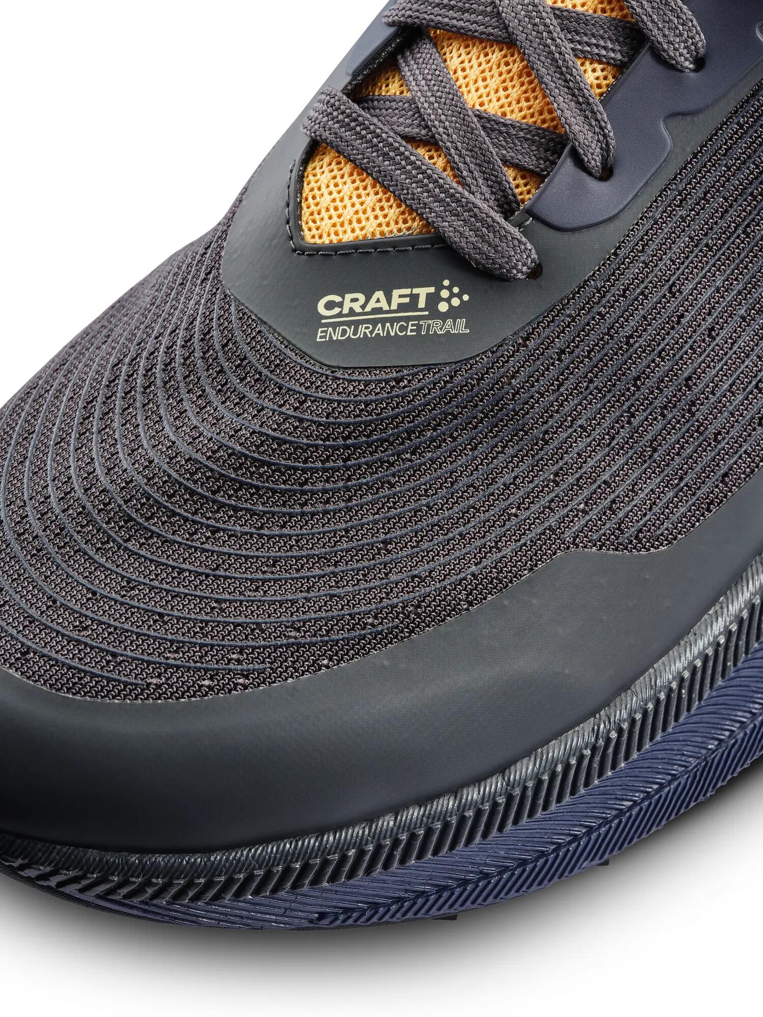 craft chaussures Endurance Trail M – trail durable, tenue ajustée – Asphalt/Dk 5/7