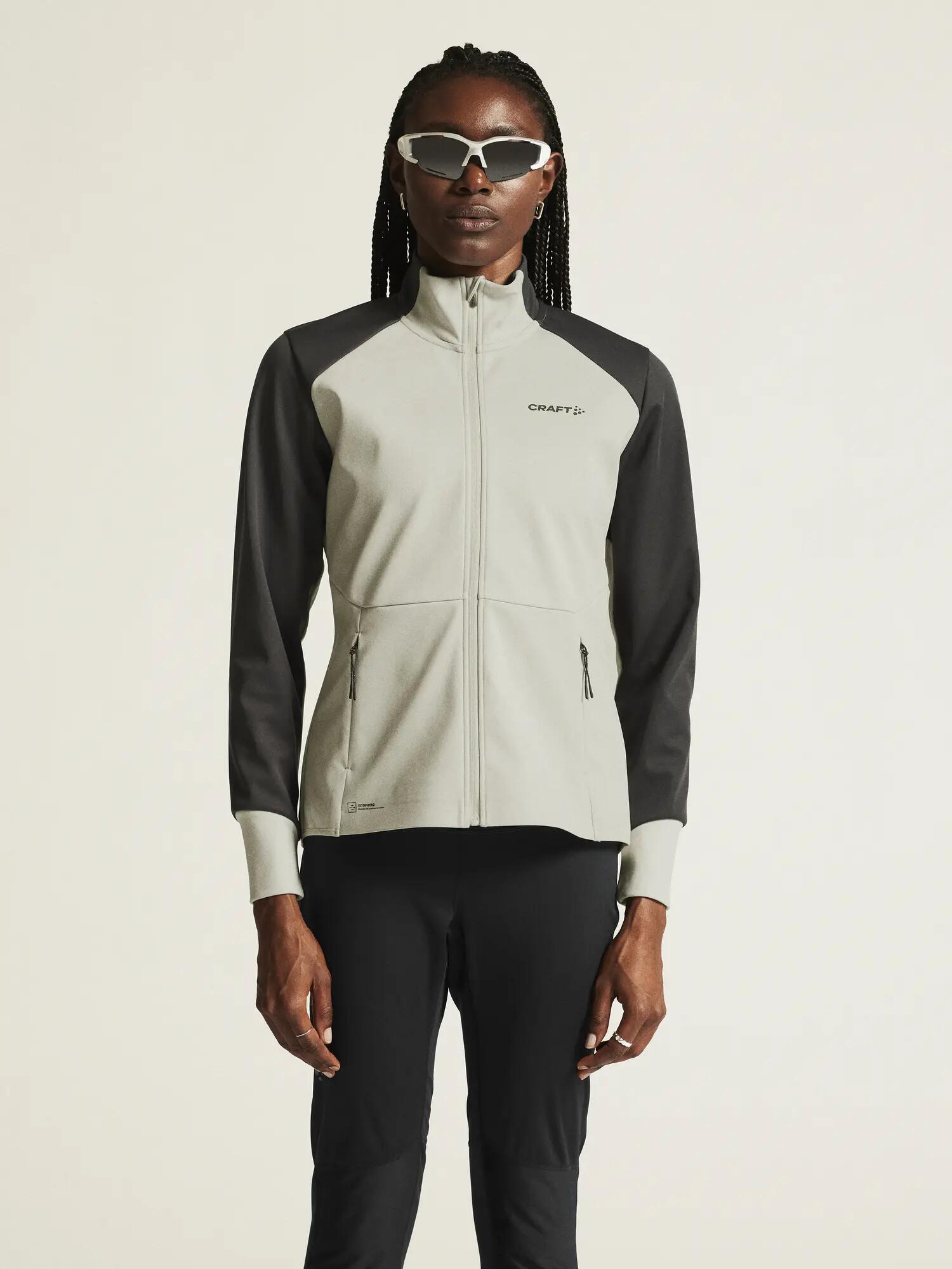 craft CORE Essence Nordic Jacket 2 W Softshell Windschutz – Slate/Plaster 3/7